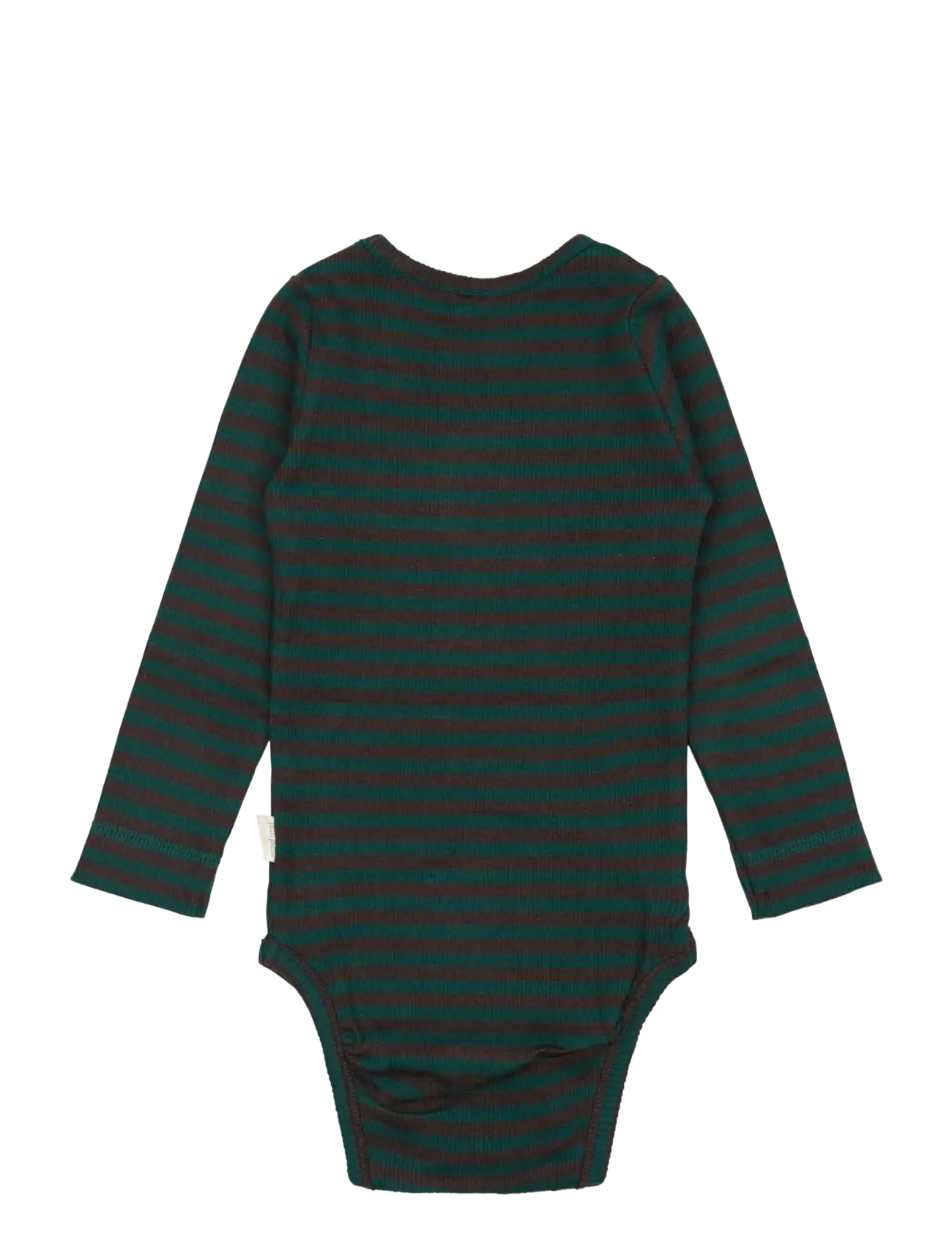 Petit Piao - Body L/S Modal Striped - dark sea/coffe bean - 1