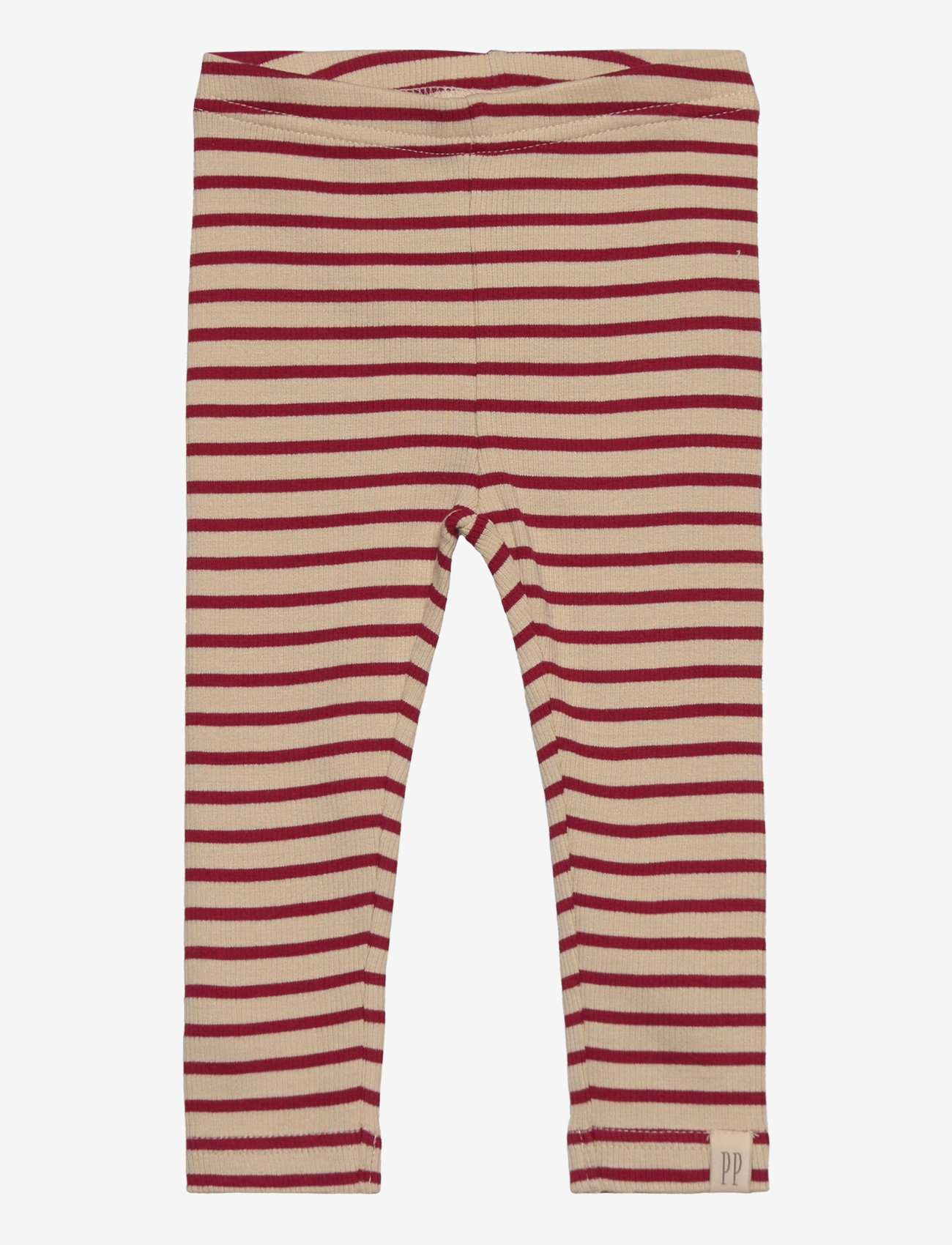 Petit Piao - Legging Modal Striped - laveste priser - chili pepper/dark off white - 0
