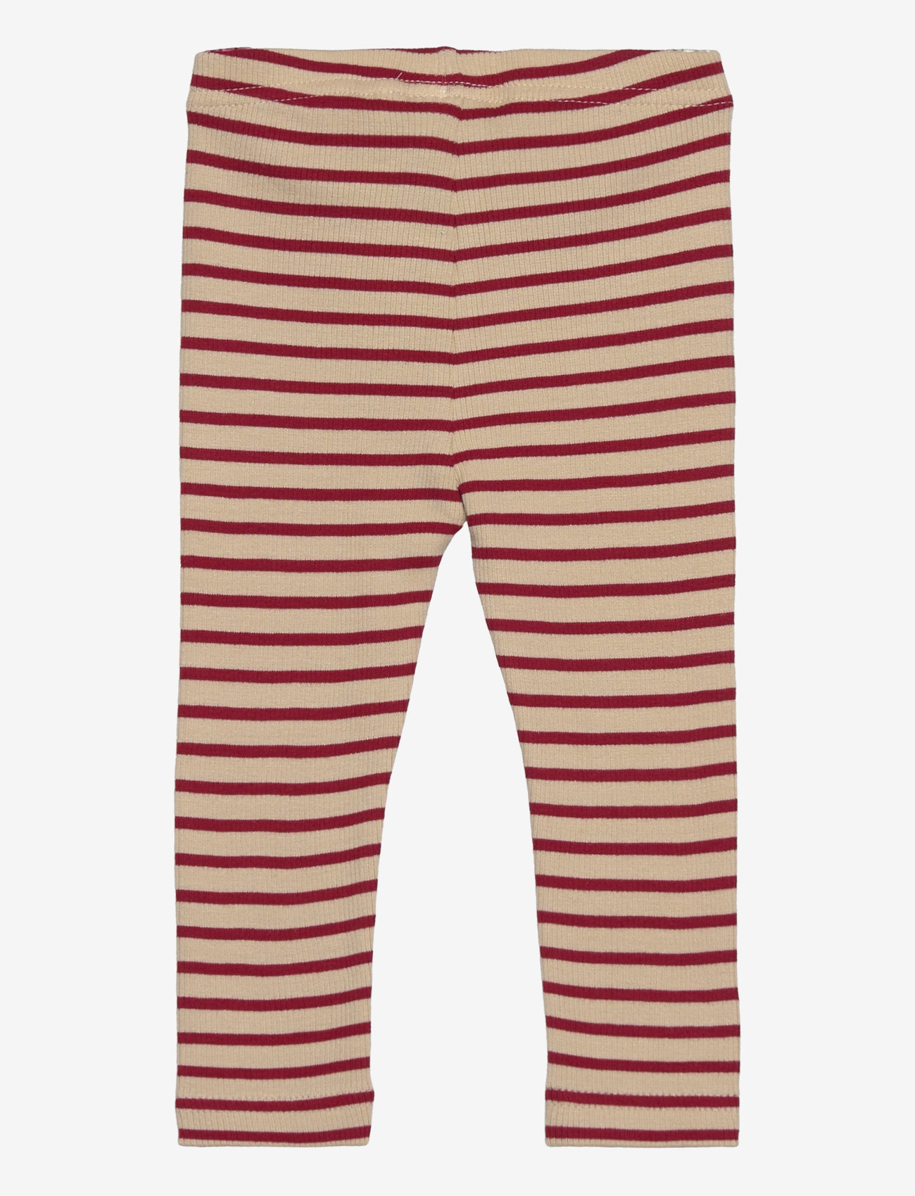 Petit Piao - Legging Modal Striped - laveste priser - chili pepper/dark off white - 1