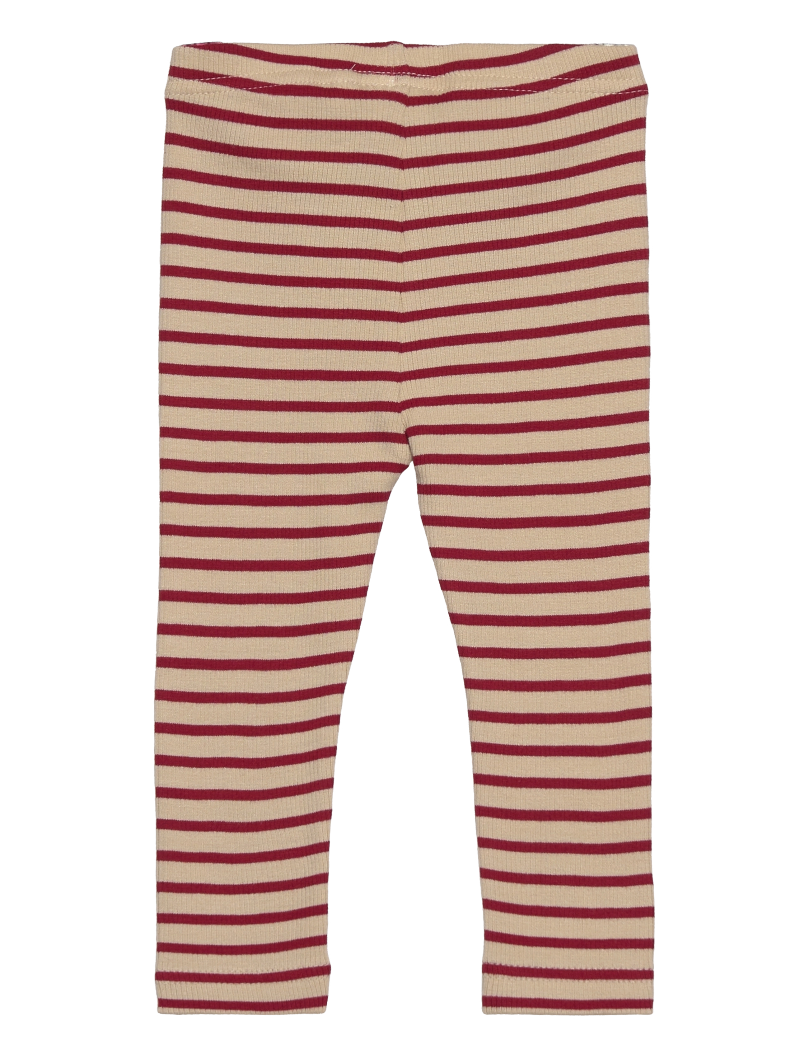 Petit Piao - Legging Modal Striped - laveste priser - chili pepper/dark off white - 1