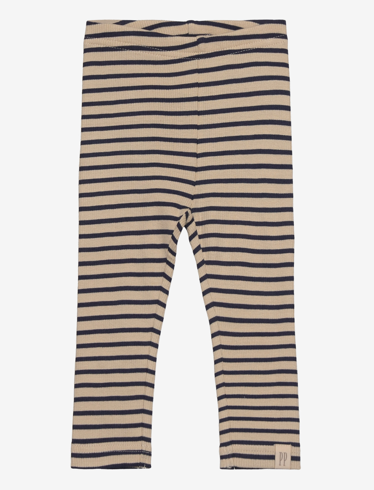 Petit Piao - Legging Modal Striped - laveste priser - indigo plum/dark off white - 0