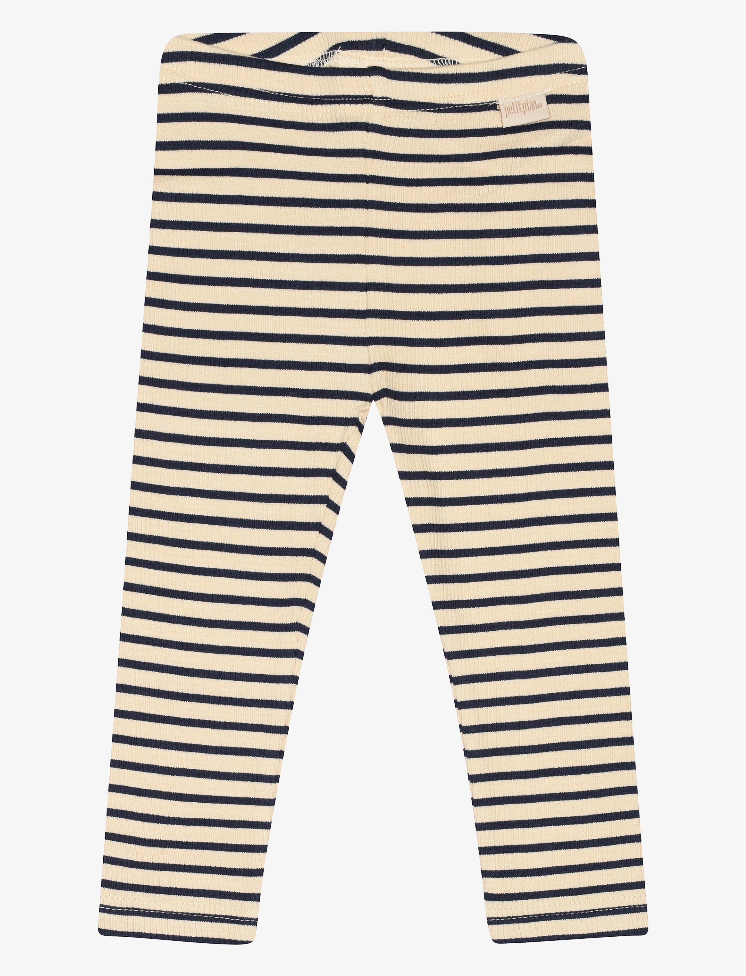Petit Piao - Legging Modal Striped - laveste priser - indigo plum/dark off white - 2