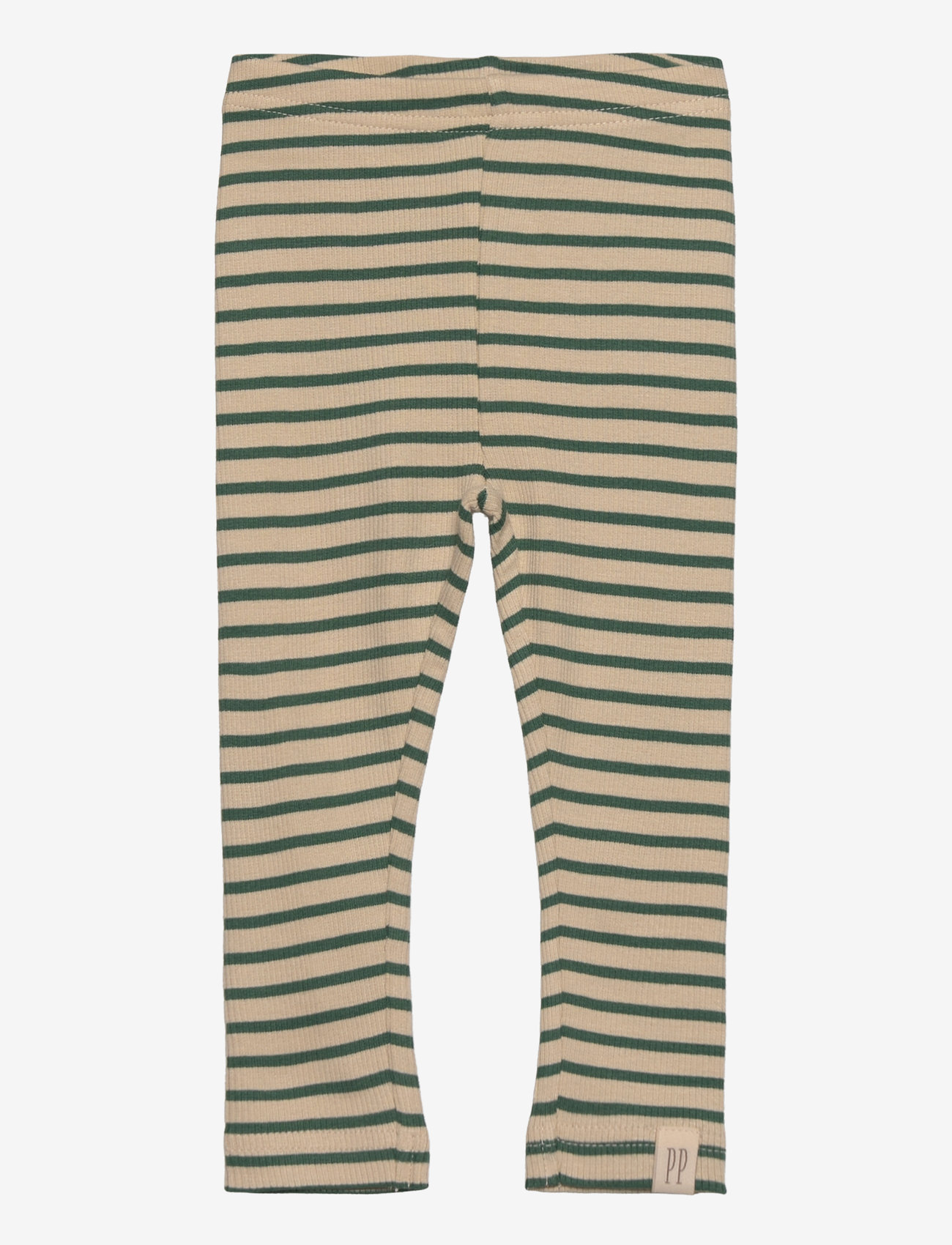 Petit Piao - Legging Modal Striped - laveste priser - emerald green/dark off white - 0
