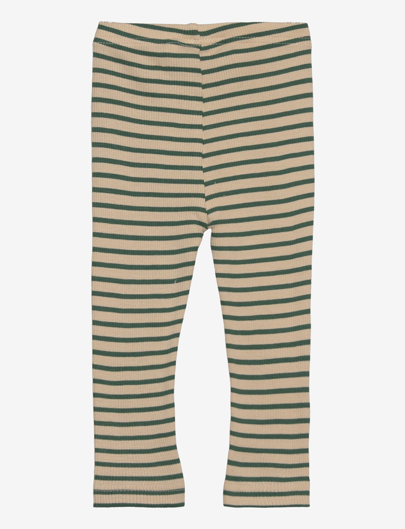 Petit Piao - Legging Modal Striped - laveste priser - emerald green/dark off white - 1