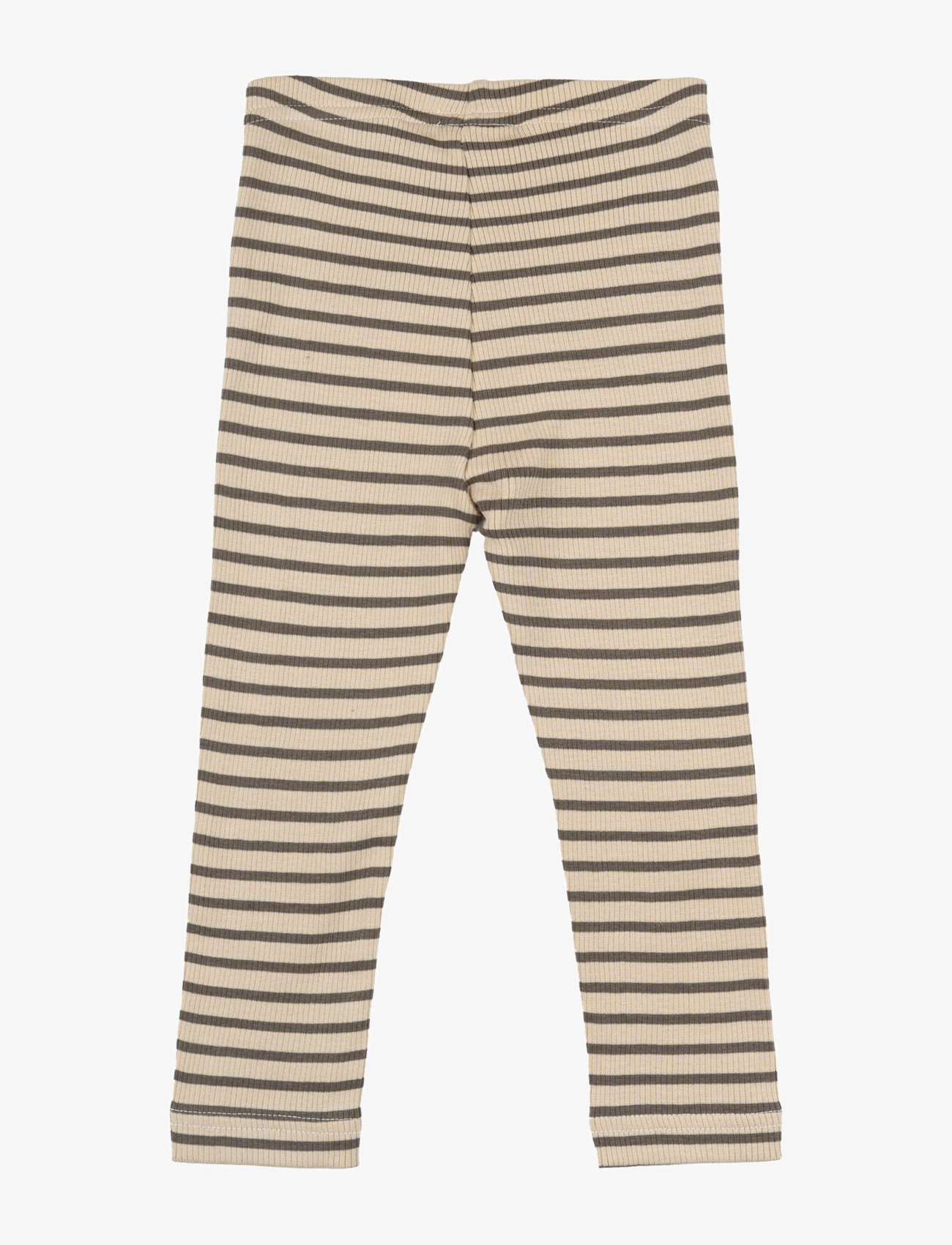 Petit Piao - Legging Modal Striped - laveste priser - earth brown/dark off white - 1