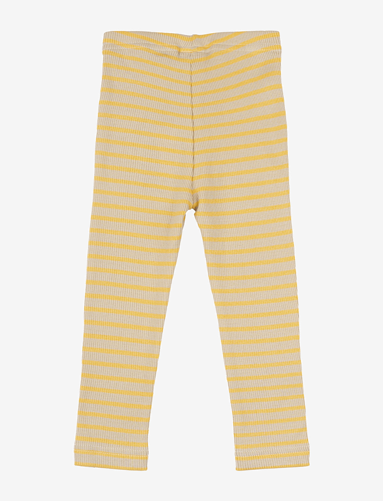 Petit Piao - Legging Modal Striped - timpės - yellow sun/dark off white - 2