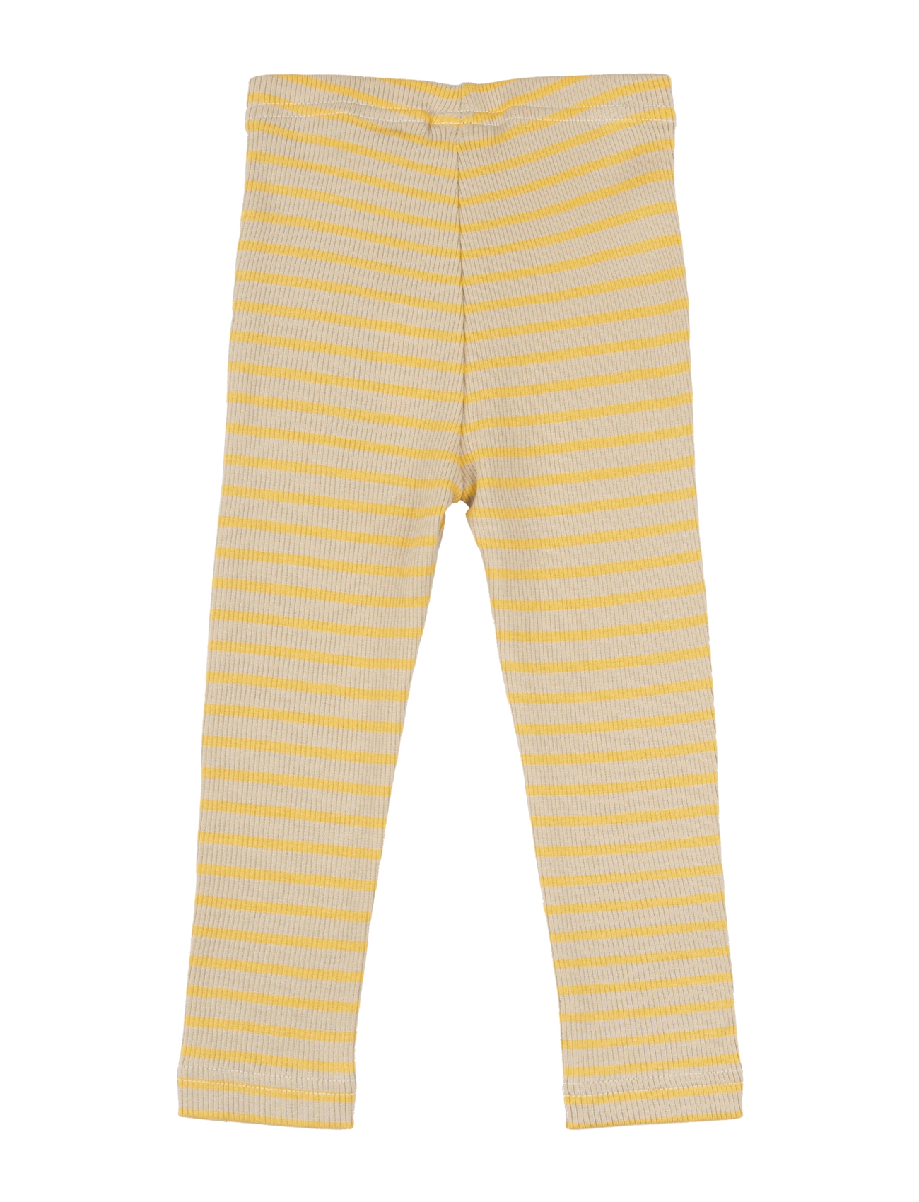 Petit Piao - Legging Modal Striped - laveste priser - yellow sun/dark off white - 2