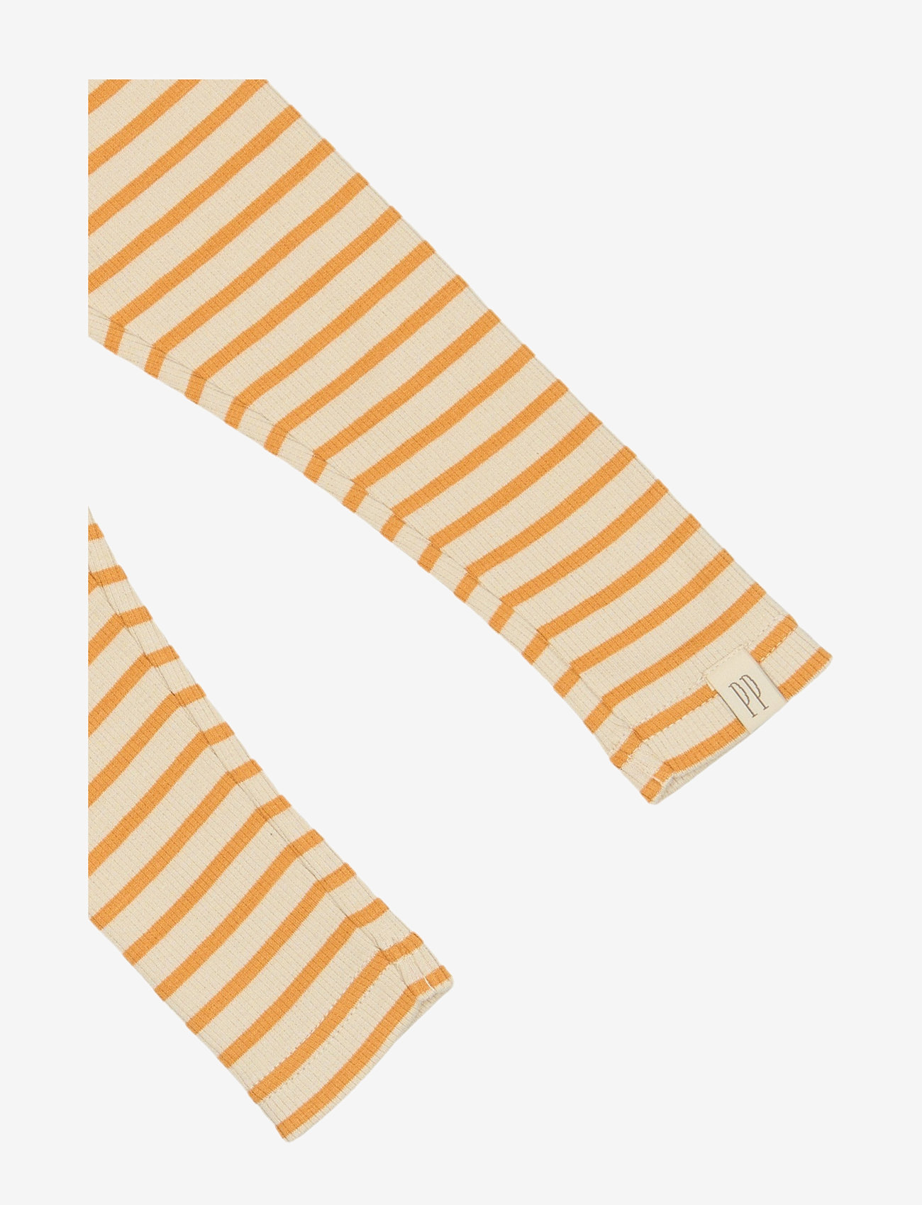 Petit Piao - Legging Modal Striped - timpės - yellow sun/dark off white - 3