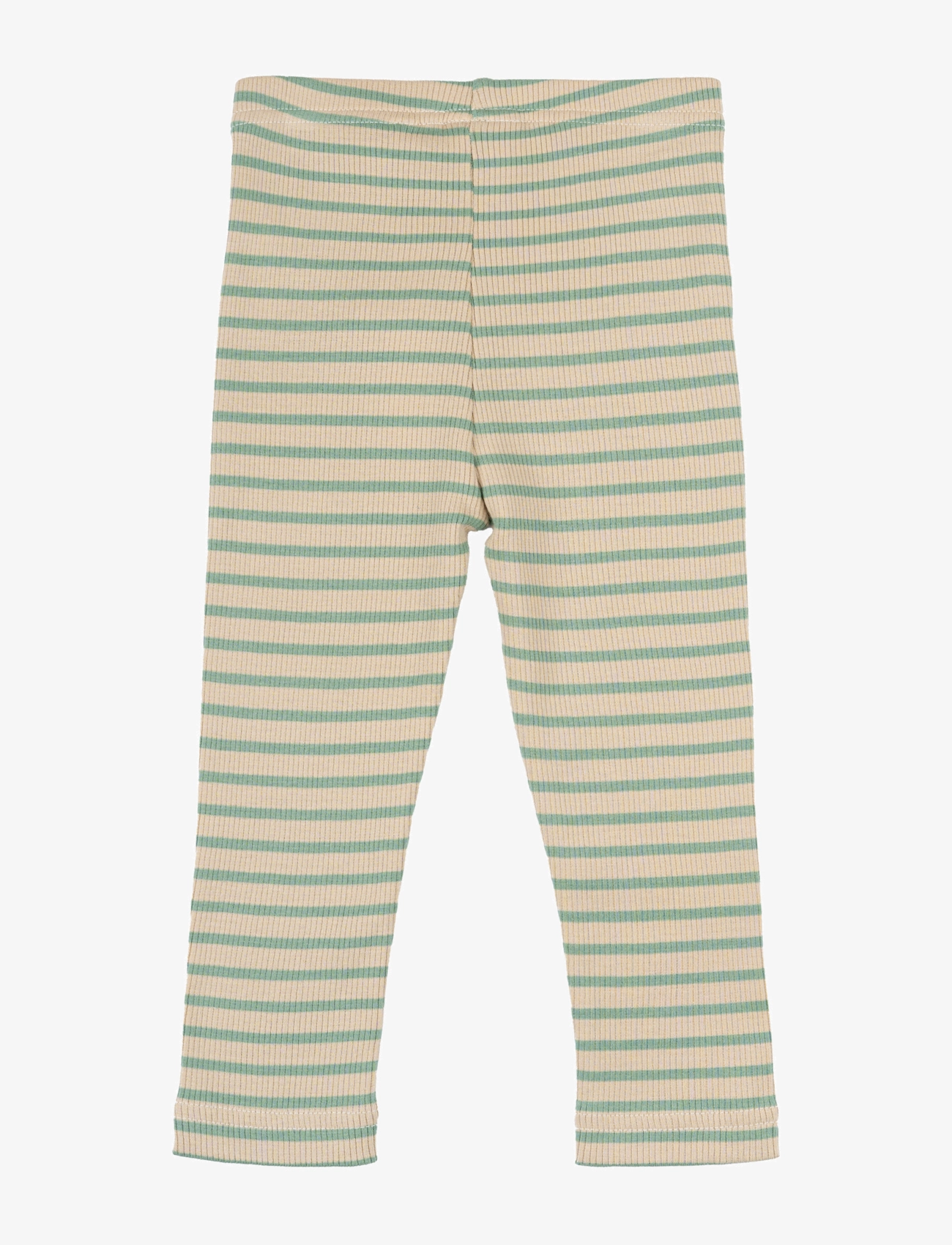 Petit Piao - Legging Modal Striped - laveste priser - granite green/dark off white - 1