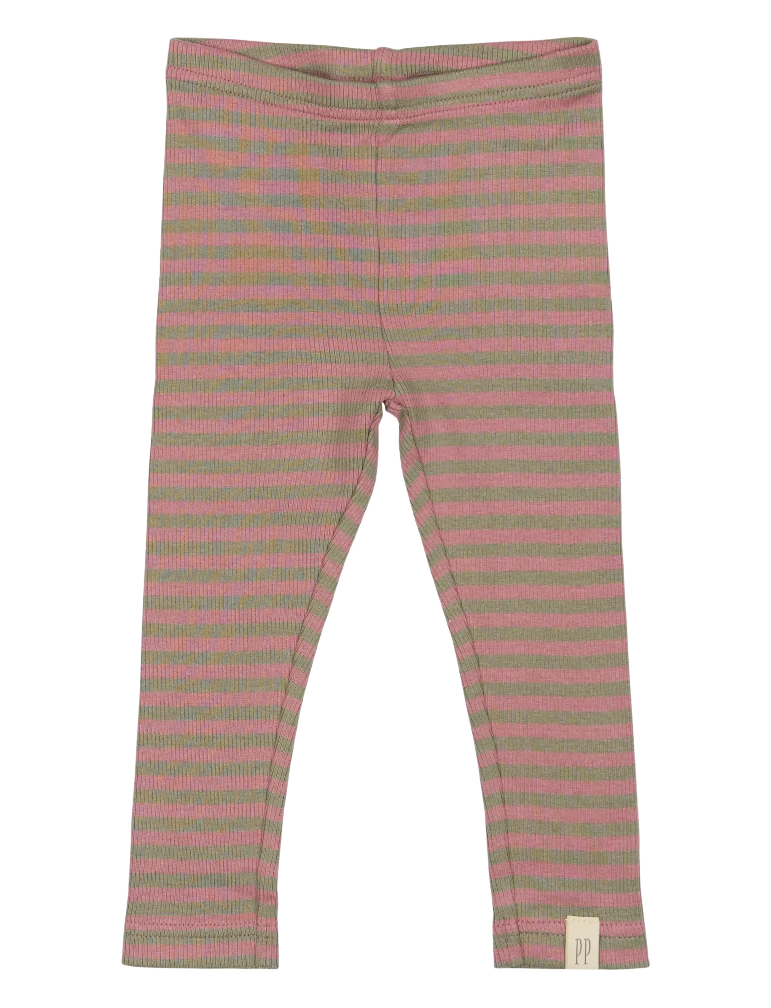 Petit Piao Legging Modal Striped - Nach Größe einkaufen - NOSTALGIC ROSE/DUSTY MOSS / multi