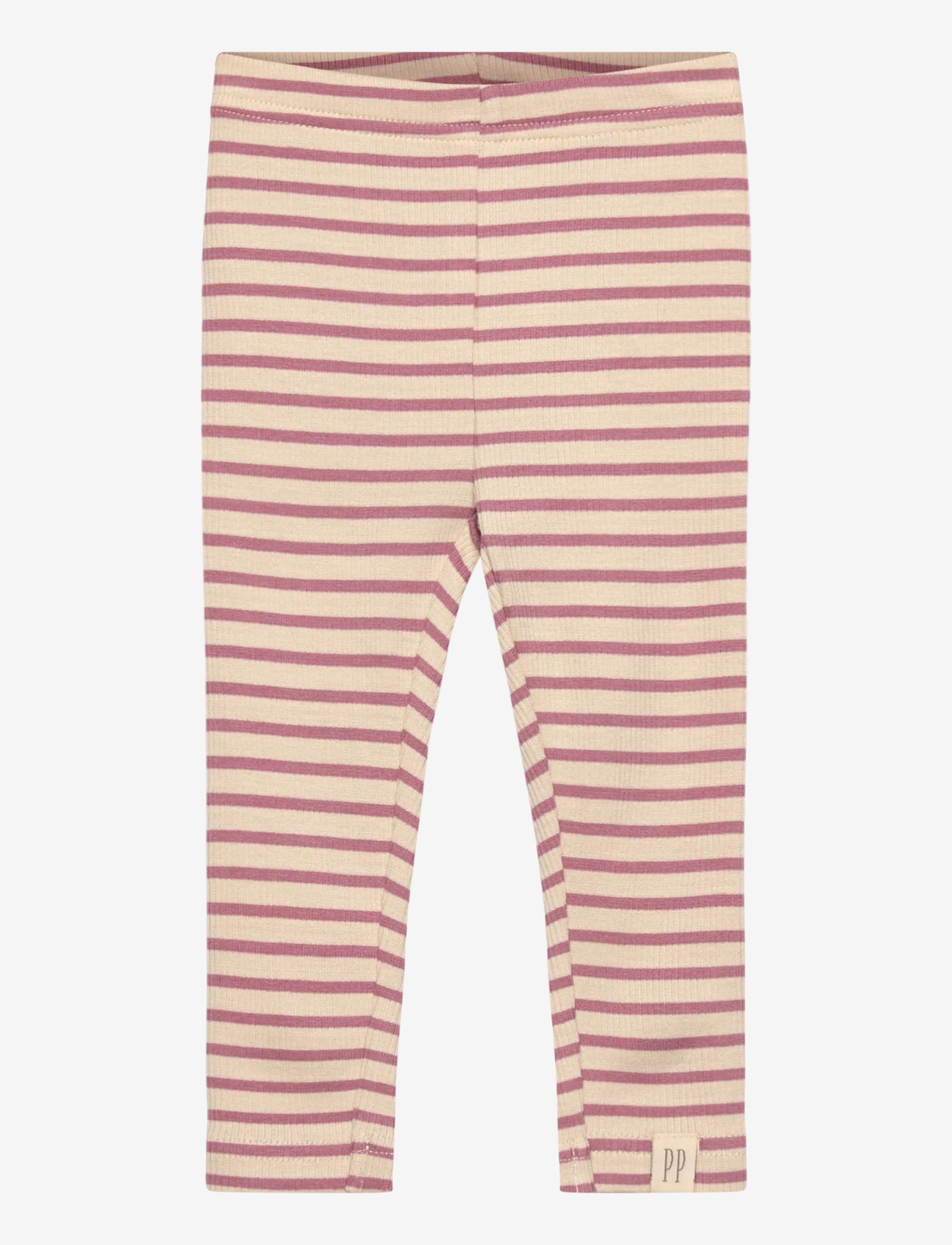 Petit Piao - Legging Modal Striped - leggings - nostalgic rose/off white - 0