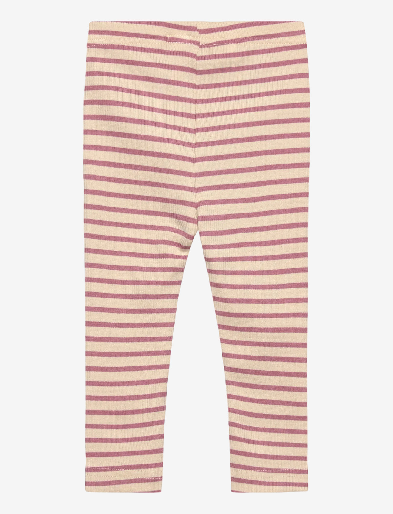 Petit Piao - Legging Modal Striped - leggings - nostalgic rose/off white - 1