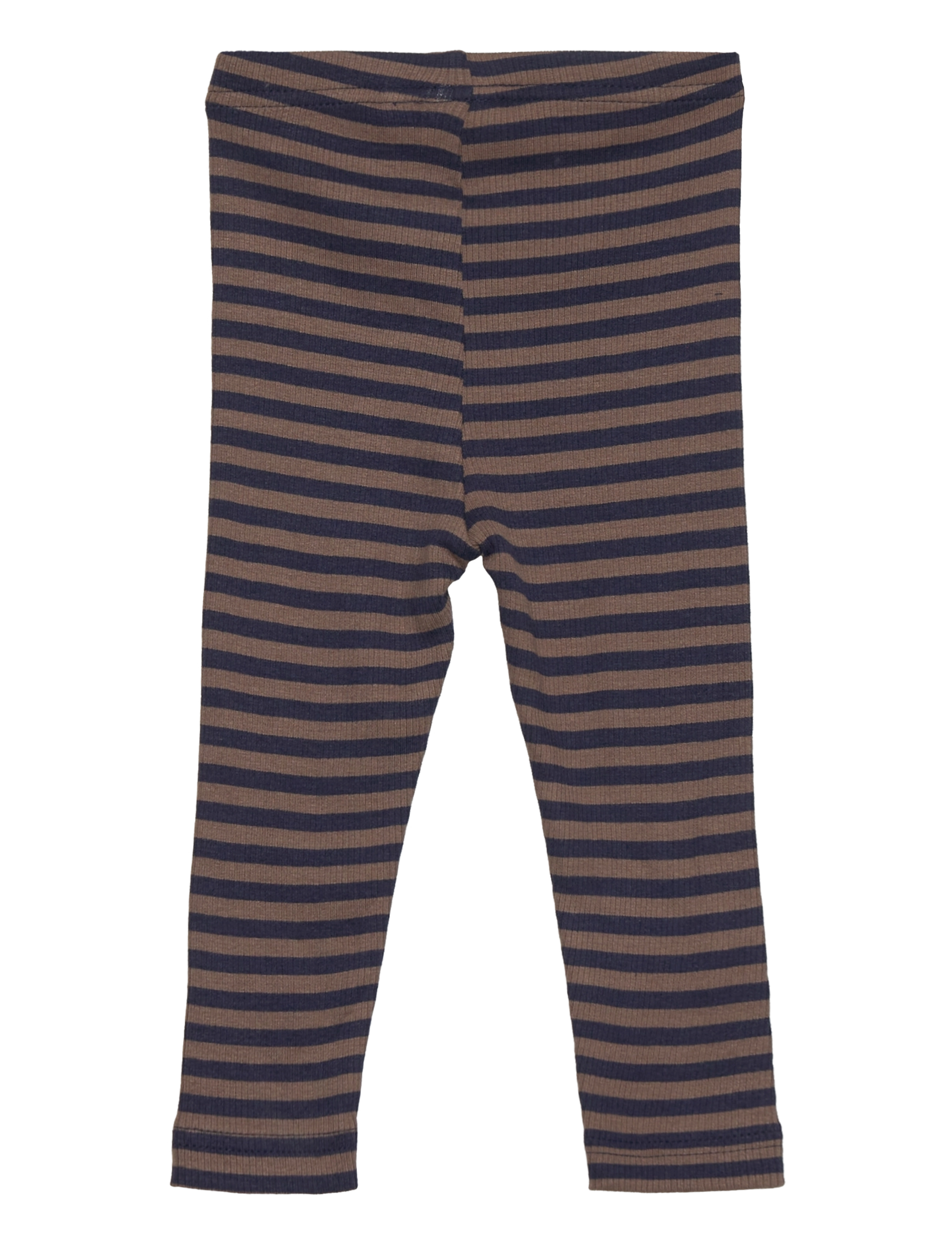 Petit Piao - Legging Modal Striped - laveste priser - chocolate brown/indigo plum stripe - 1