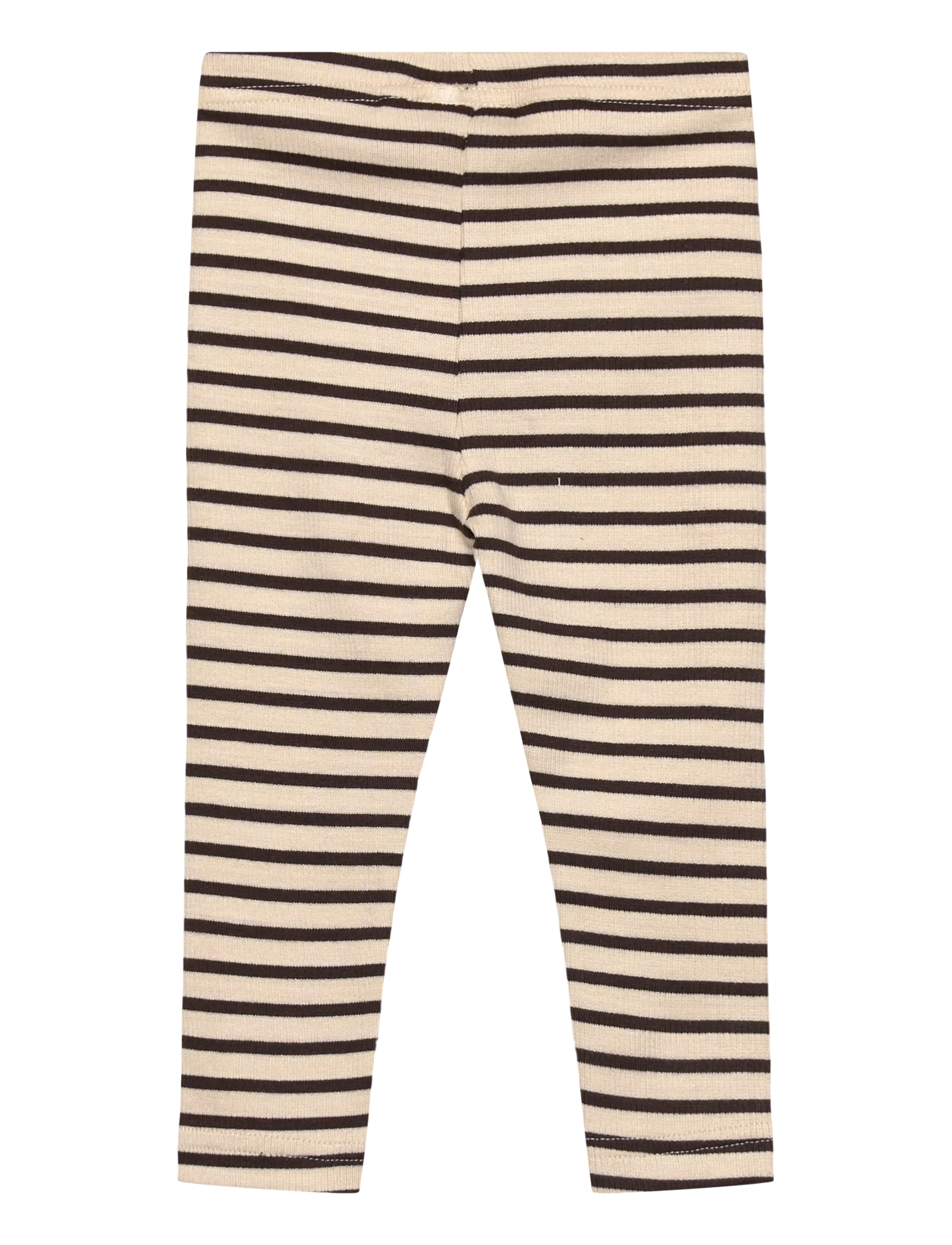 Petit Piao - Legging Modal Striped - leggings - coffee bean/off white - 1