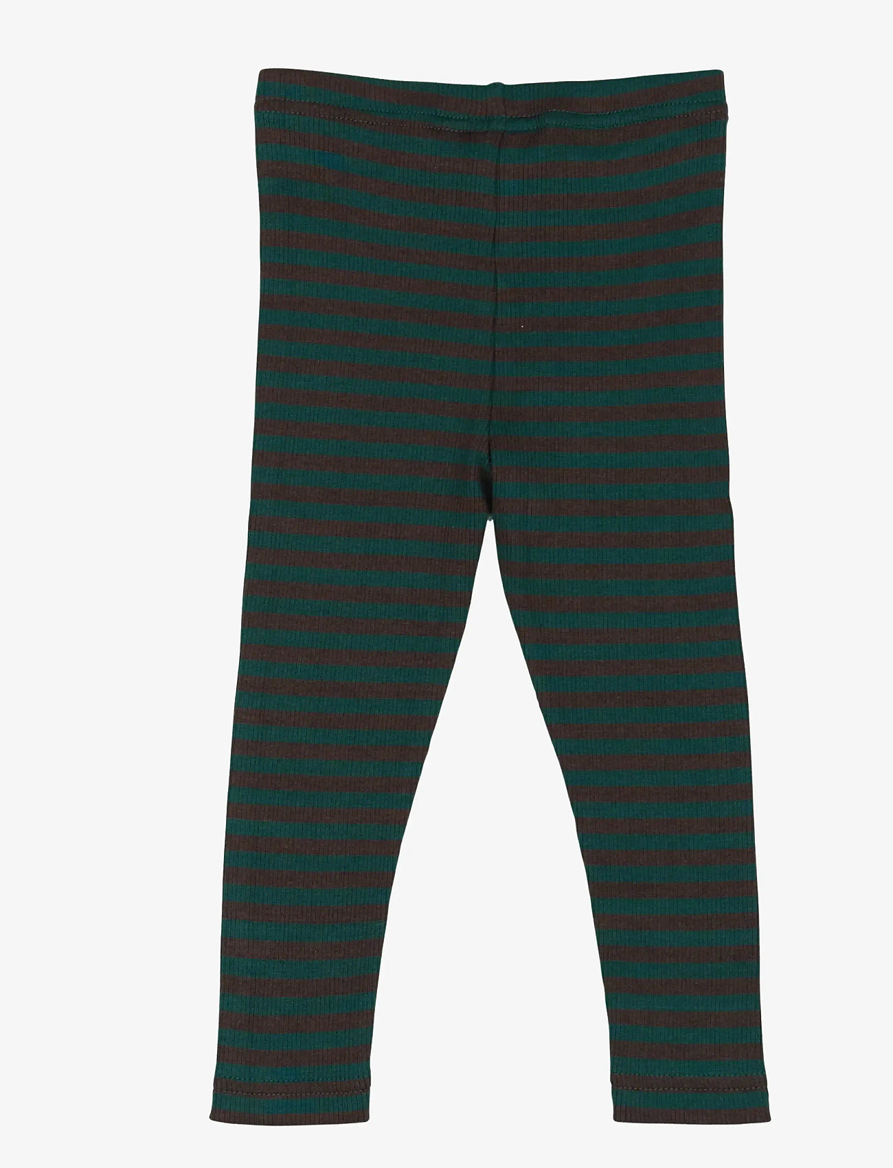 Petit Piao - Legging Modal Striped - retuusid - dark sea/coffe bean - 1