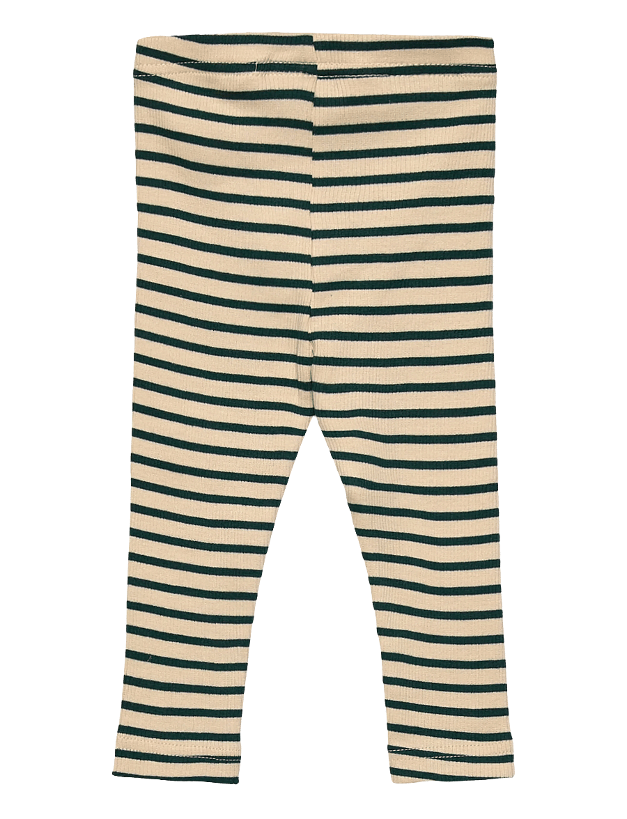 Petit Piao - Legging Modal Striped - retuusid - dark sea/off white - 1