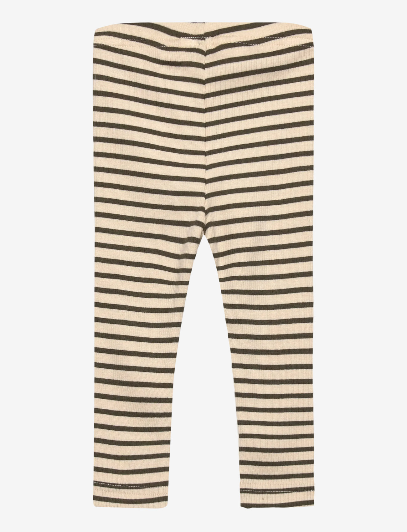 Petit Piao - Legging Modal Striped - legingi - green leaf/off white - 1
