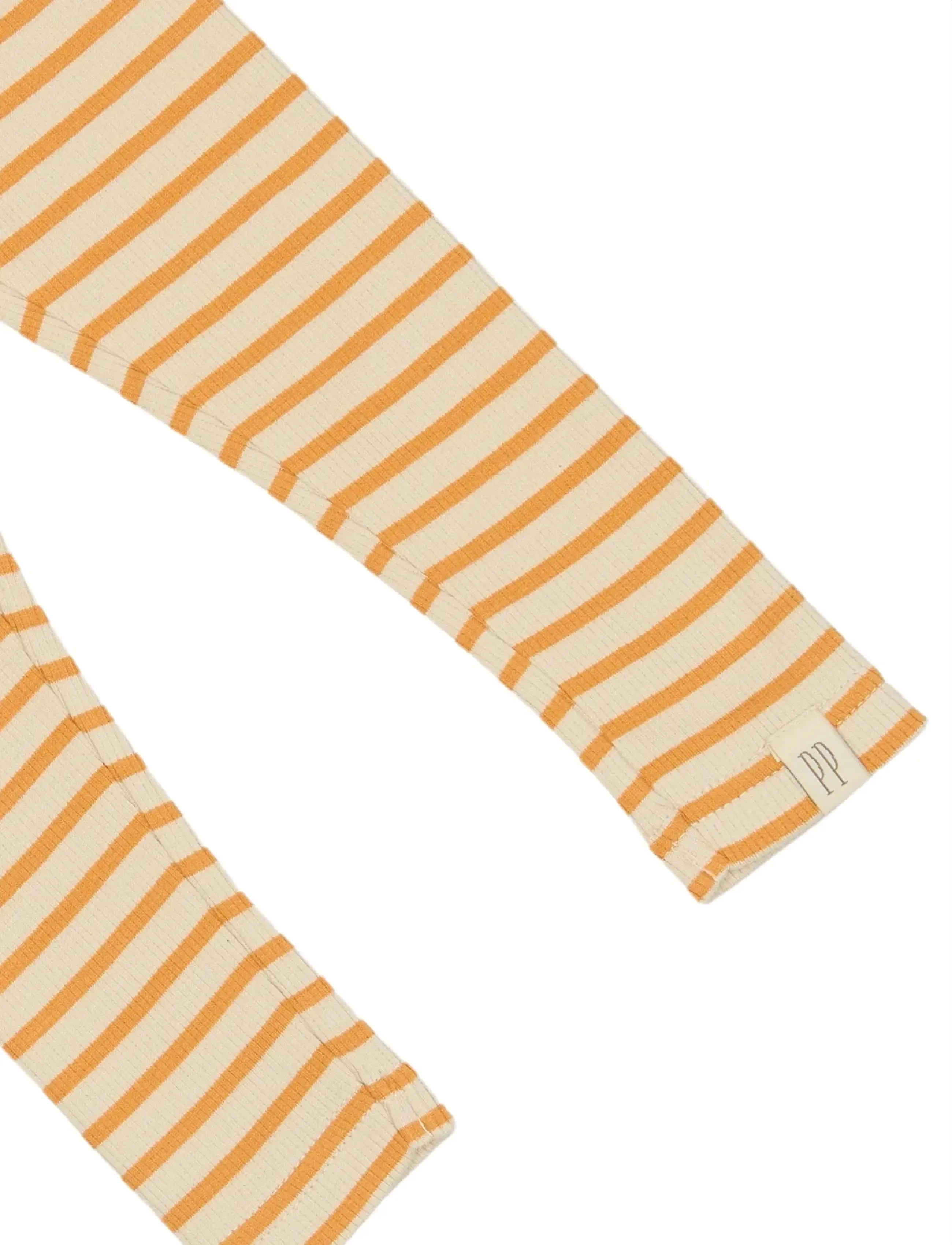 Petit Piao - Legging Modal Striped - laveste priser - sunflower/off white - 2