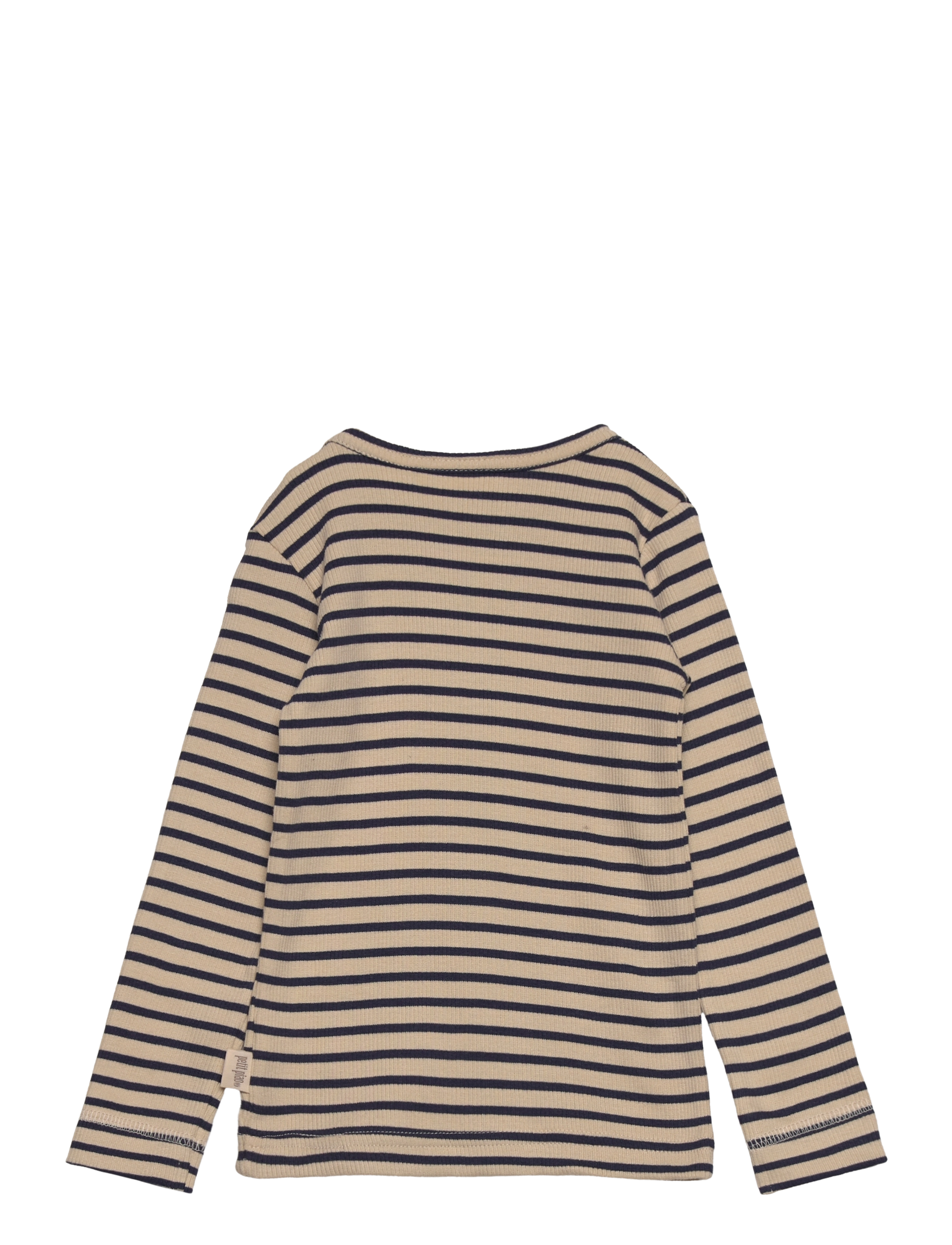 Petit Piao - T-shirt L/S Modal Striped - indigo plum/dark off white - 1