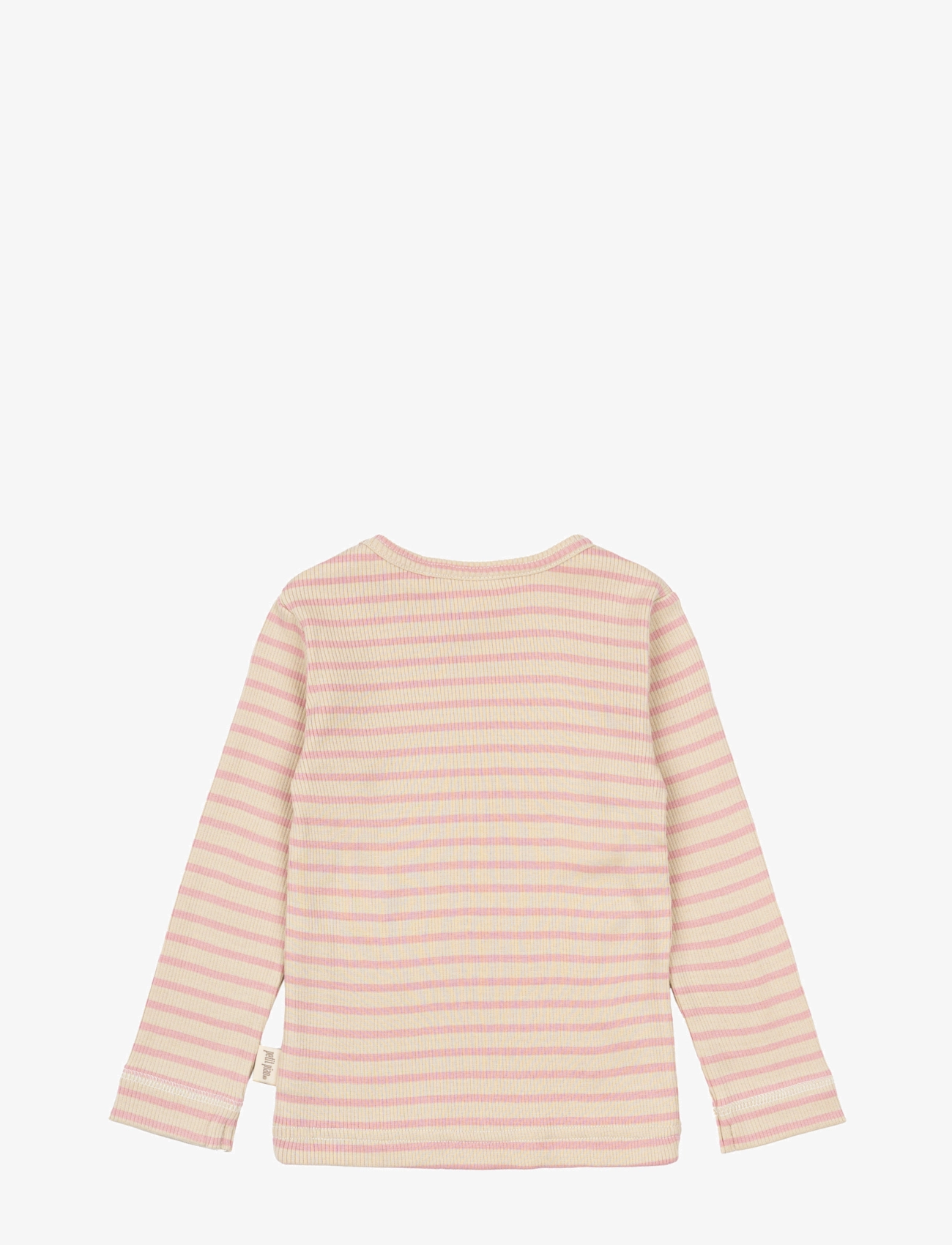 Petit Piao - T-shirt L/S Modal Striped - bright rose/dark off white - 1
