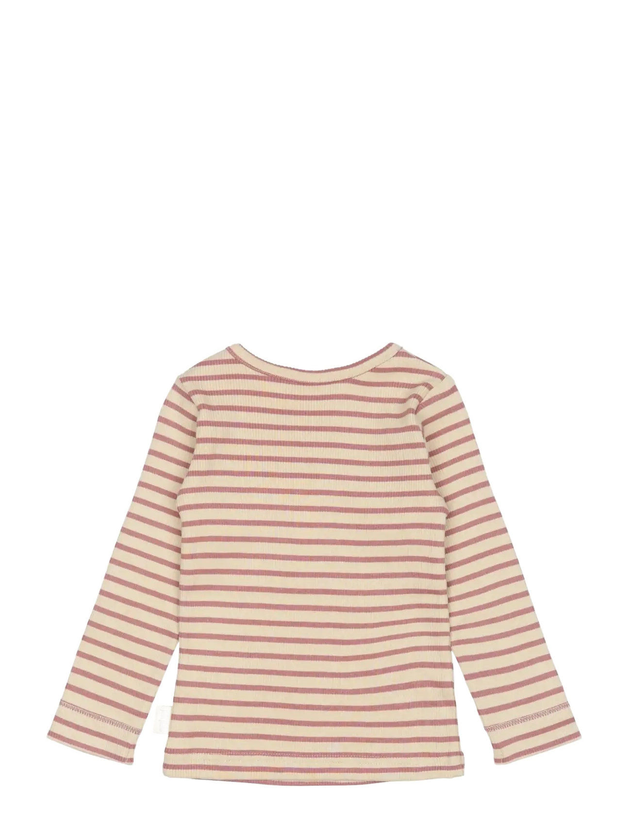 Petit Piao - T-shirt L/S Modal Striped - nostalgic rose/off white - 1