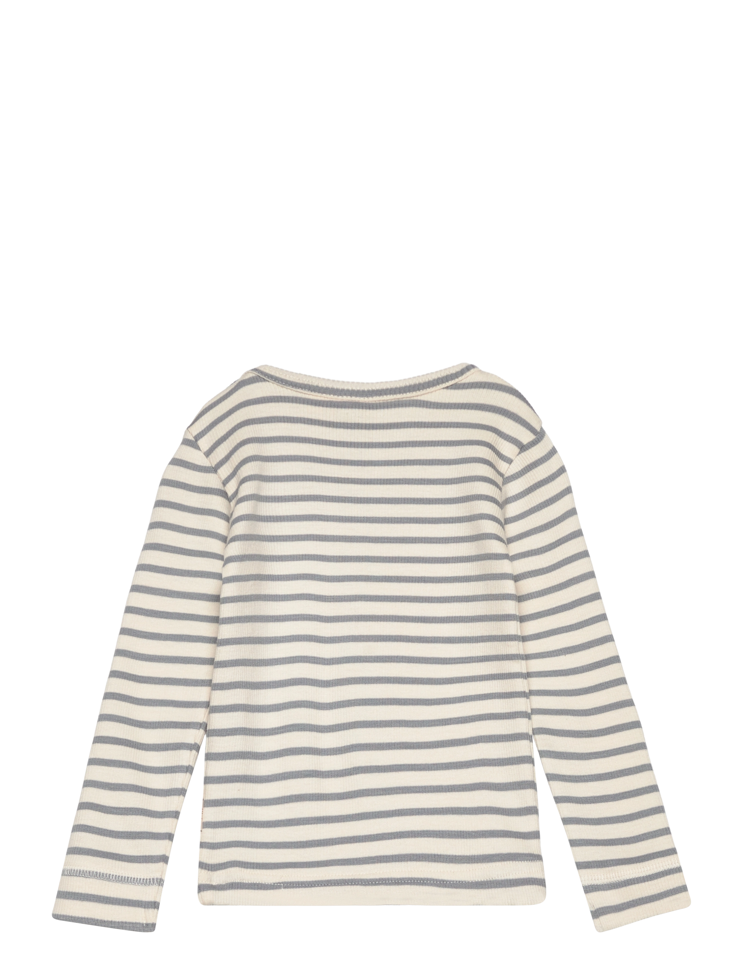 Petit Piao - T-shirt L/S Modal Striped - blue mist - 1