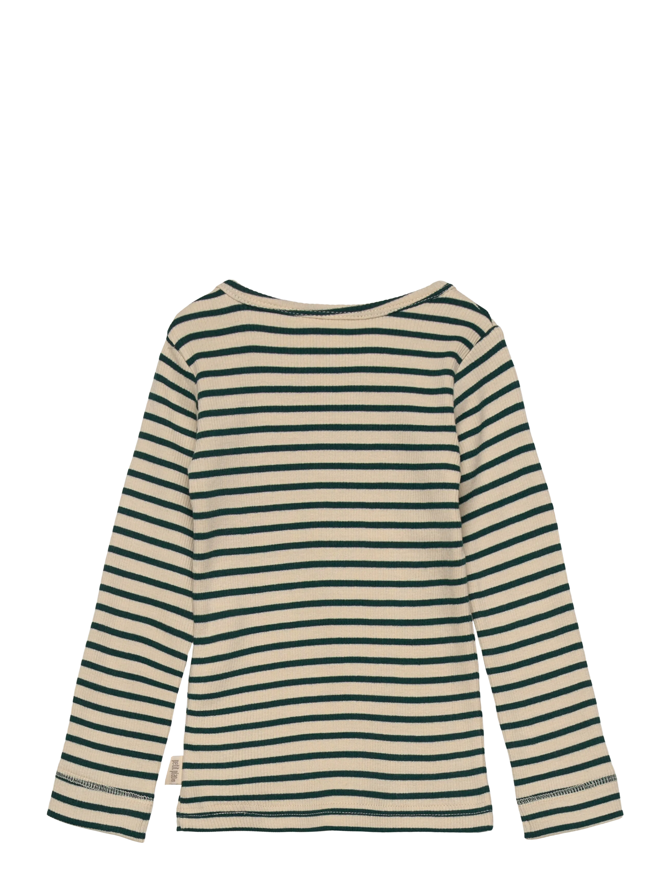 Petit Piao - T-shirt L/S Modal Striped - dark sea/off white - 1