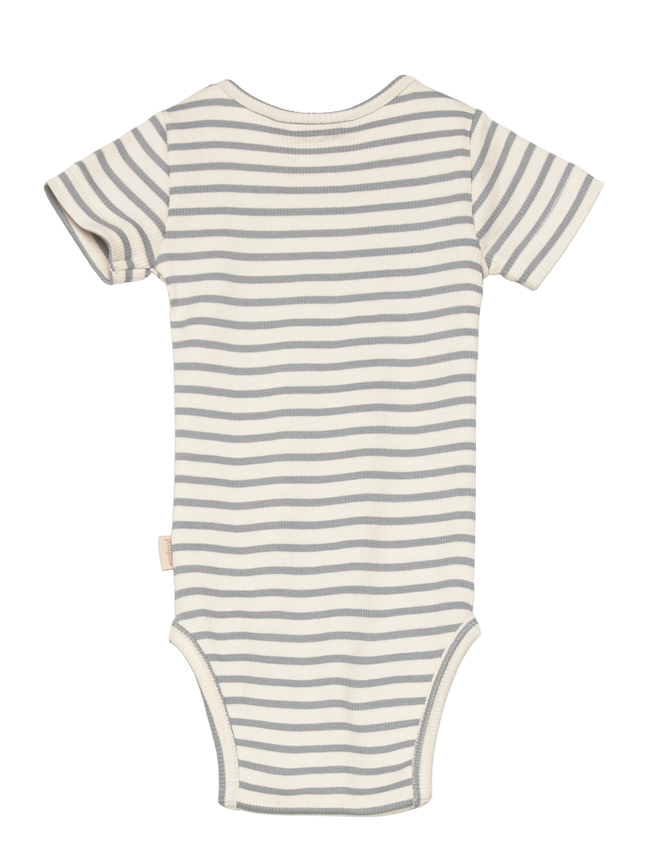 Petit Piao - Body S/S Modal Striped - blue mist - 1