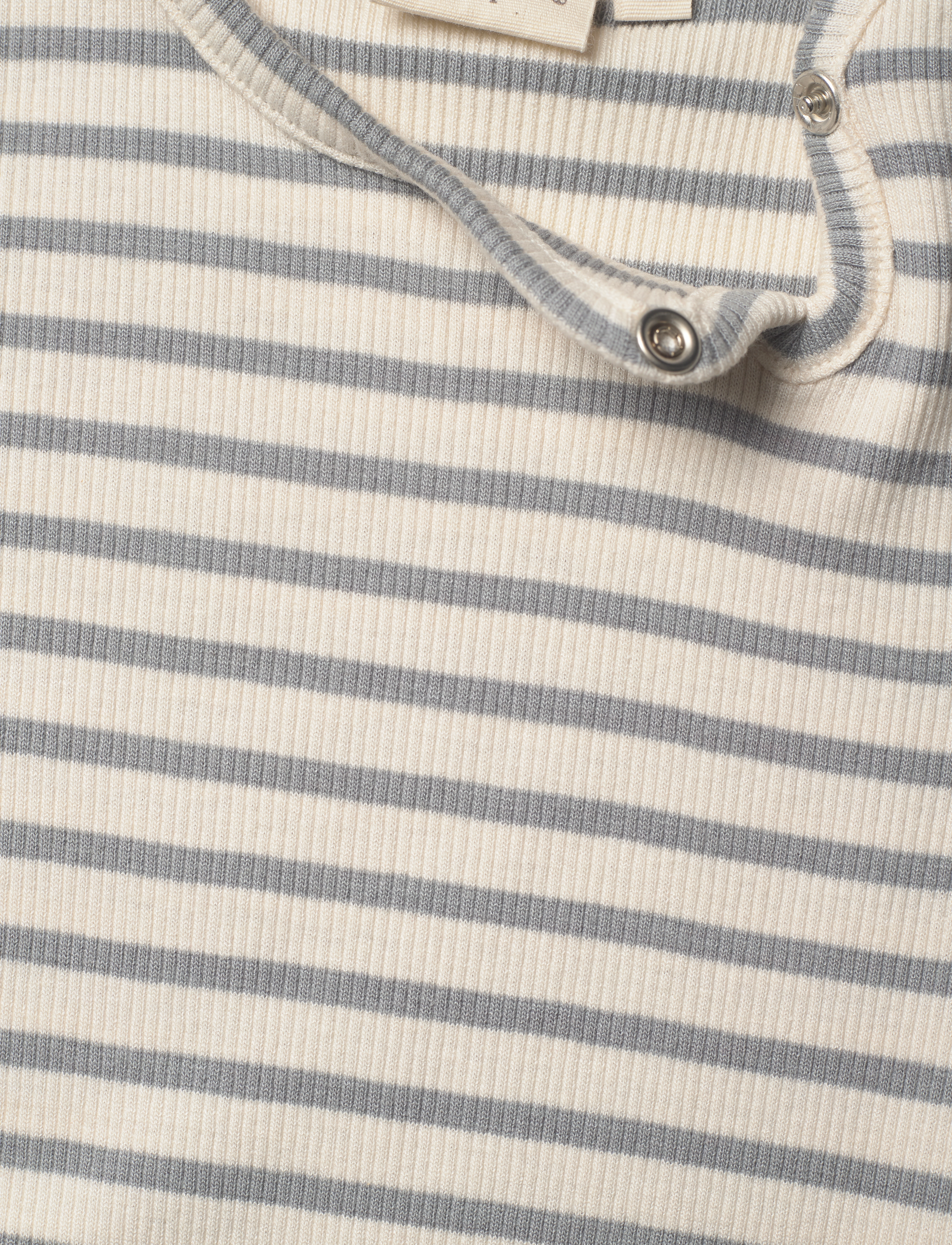Petit Piao - Body S/S Modal Striped - blue mist - 2