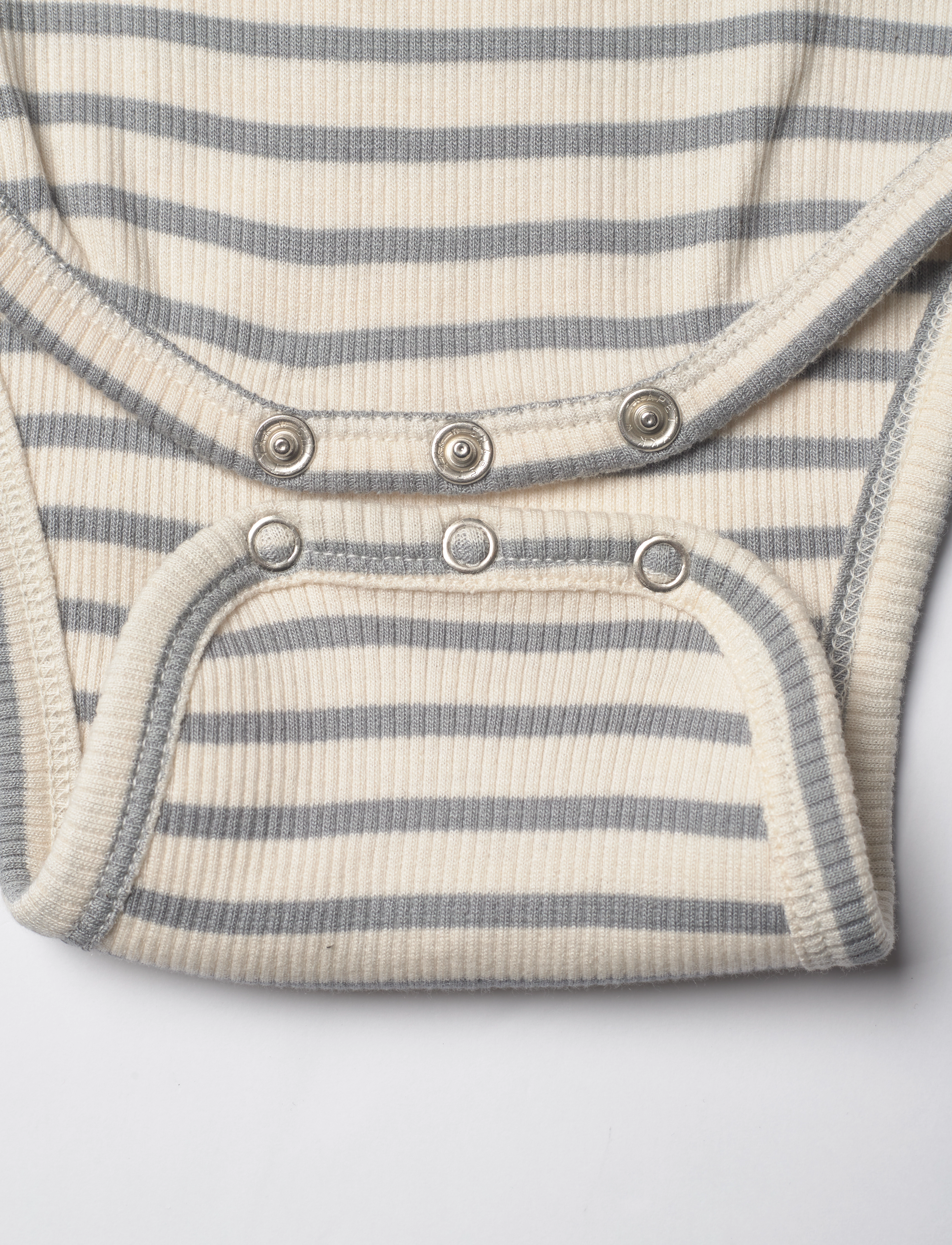 Petit Piao - Body S/S Modal Striped - blue mist - 3