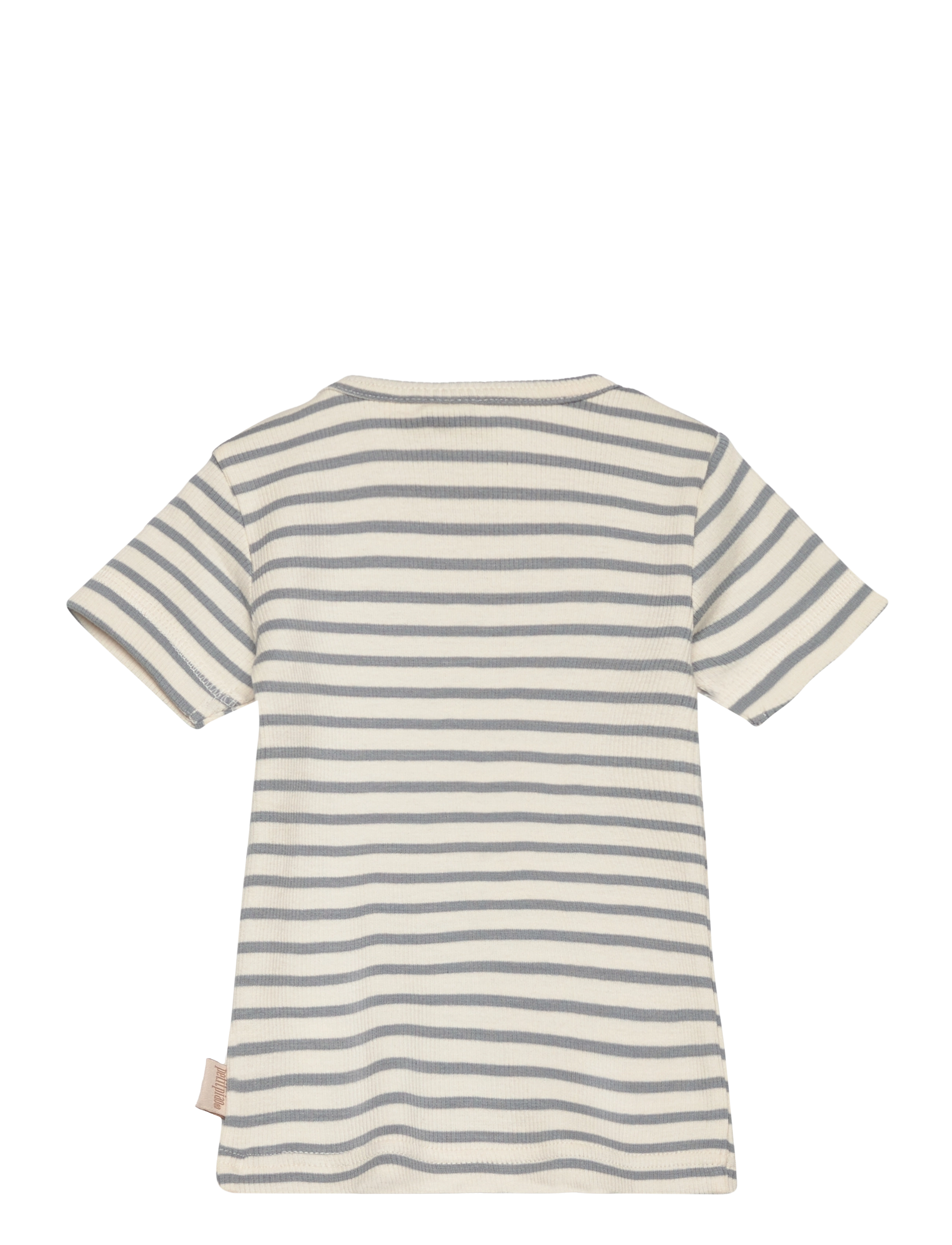 Petit Piao - T-shirt S/S Modal Striped - blue mist - 1