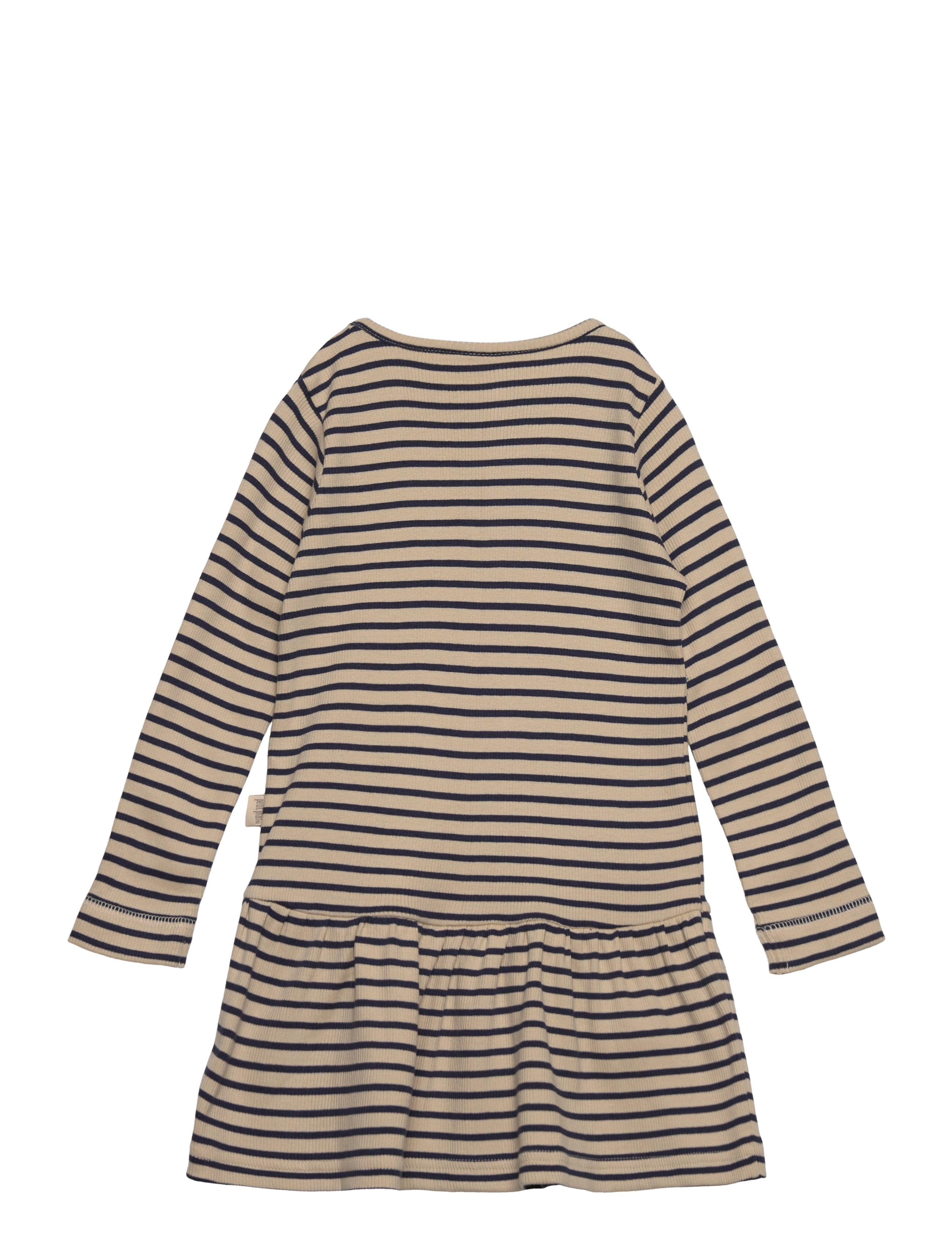 Petit Piao - Dress L/S Modal Striped - indigo plum/dark off white - 1