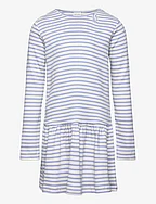 Dress L/S Modal Striped - SPRING BLUE
