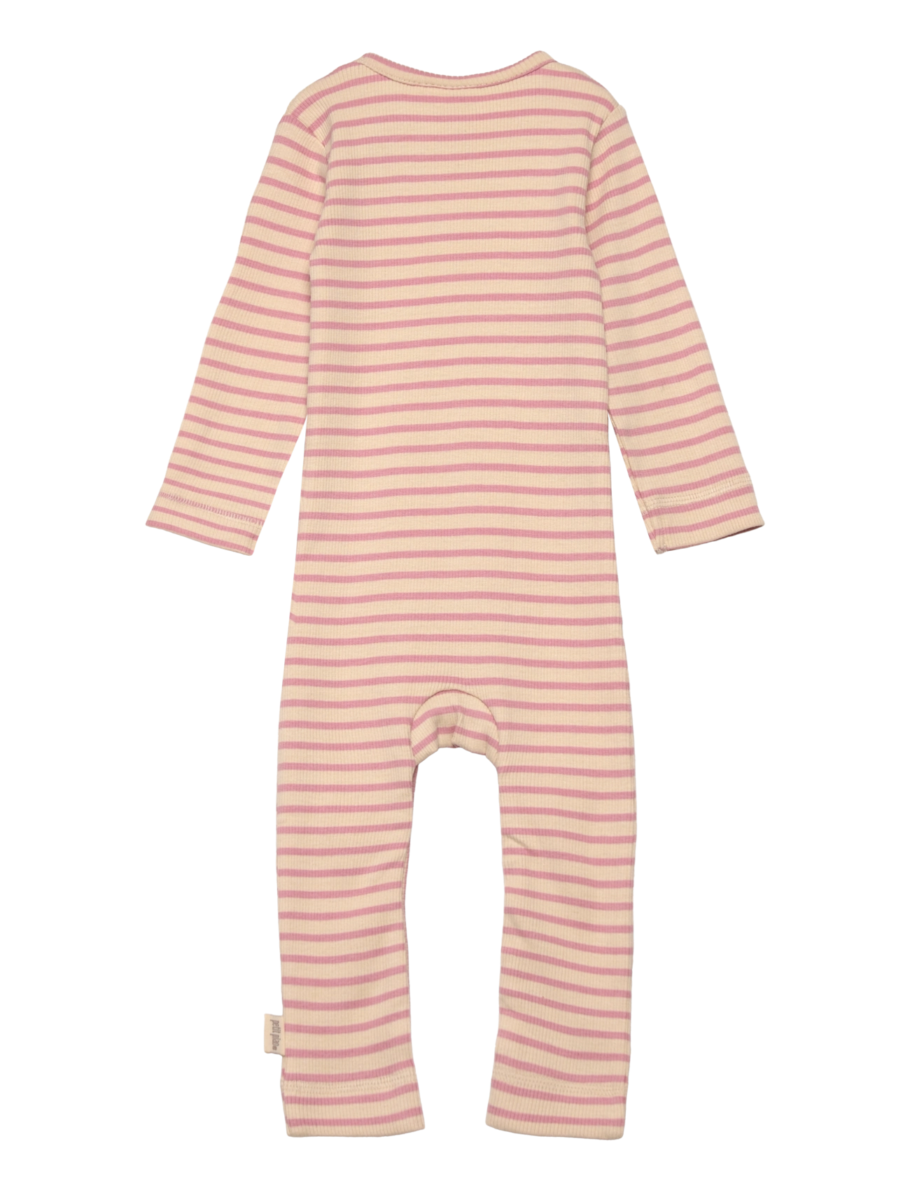 Petit Piao - Jumpsuit L/S Modal Striped - bright rose/dark off white - 1