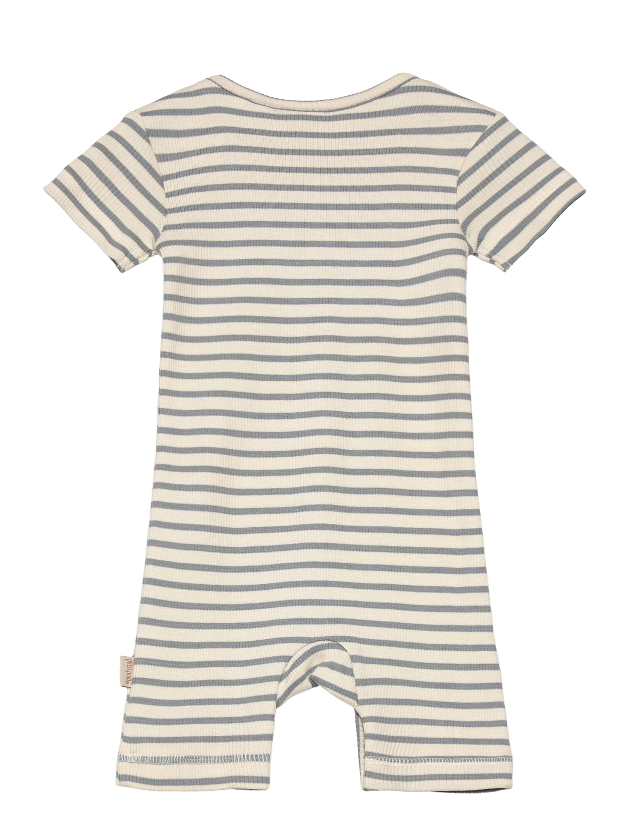 Petit Piao - Jumpsuit S/S Modal Striped - blue mist - 1