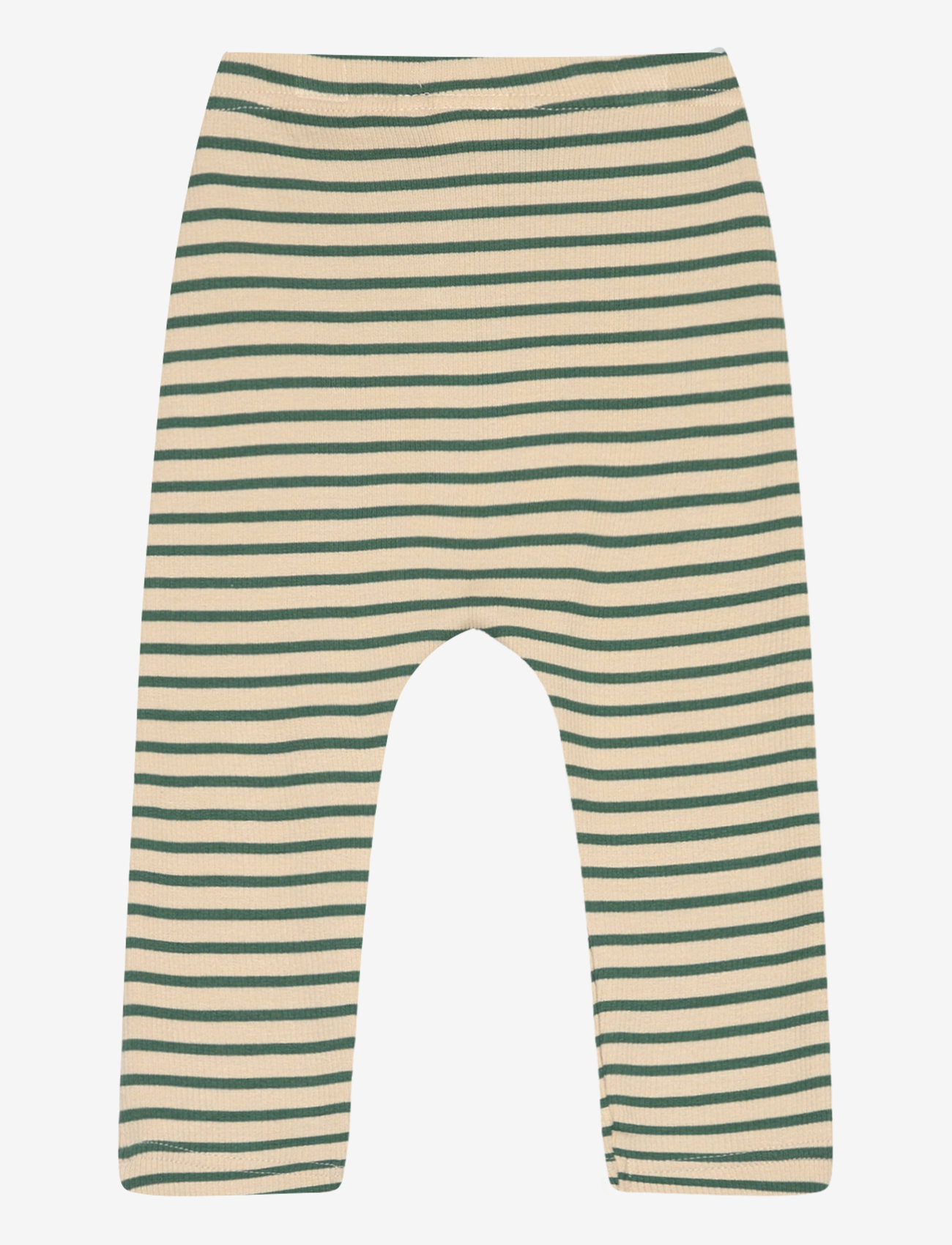 Petit Piao - Pants Modal Striped - emerald green/dark off white - 1