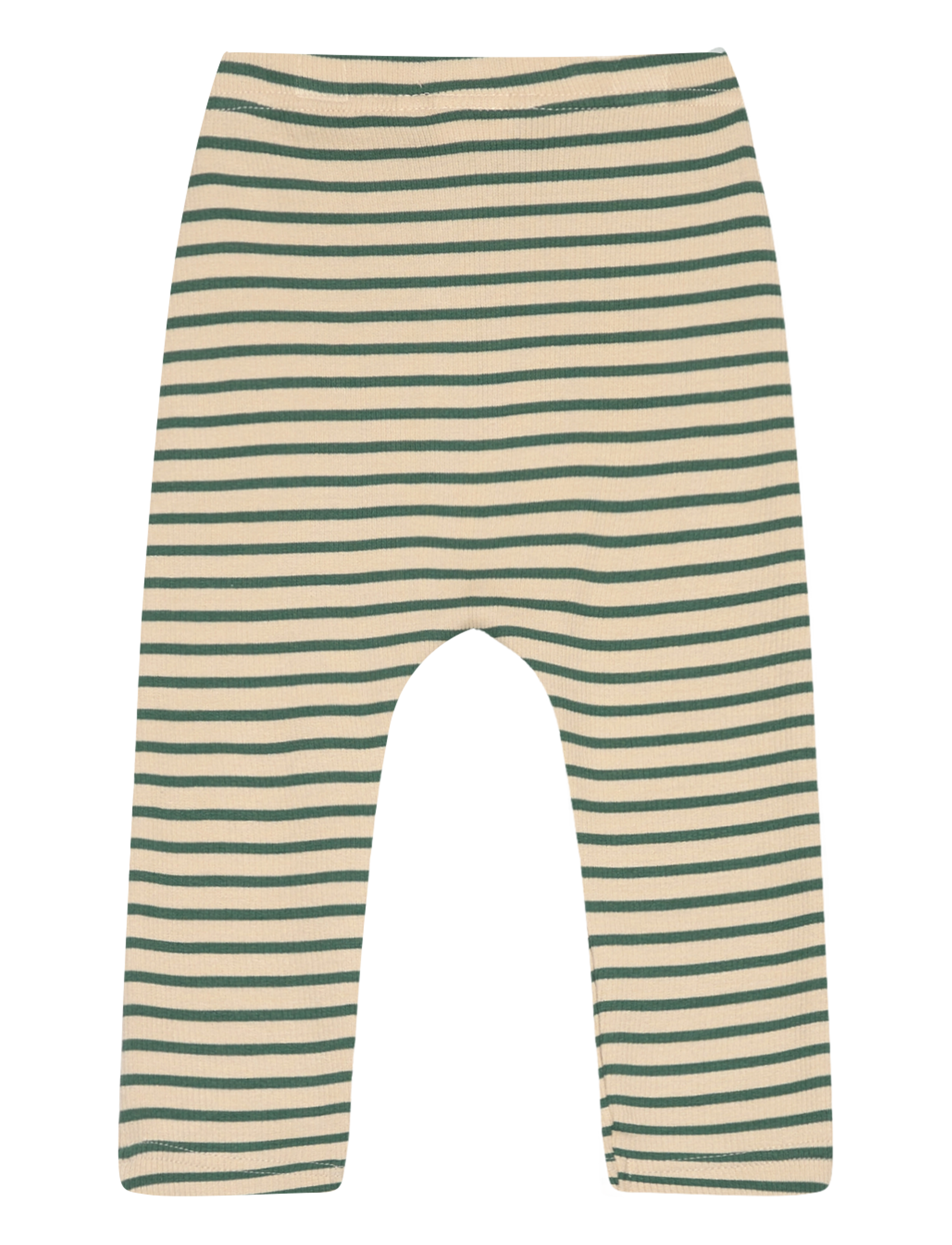 Petit Piao - Pants Modal Striped - emerald green/dark off white - 1