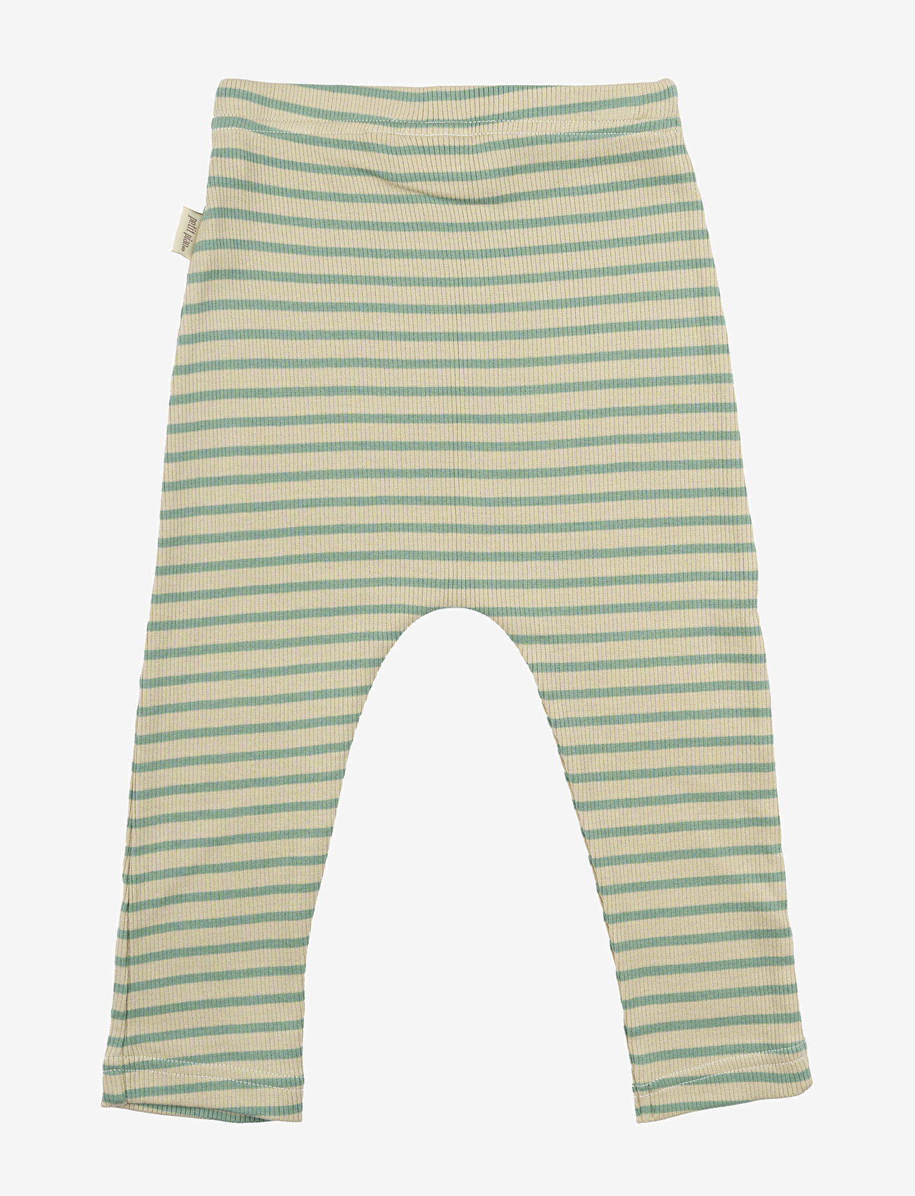 Petit Piao - Pants Modal Striped - leggings - granite green/dark off white - 1