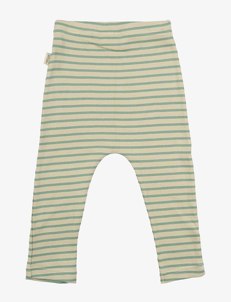 Petit Piao - Pants Modal Striped - granite green/dark off white - 1