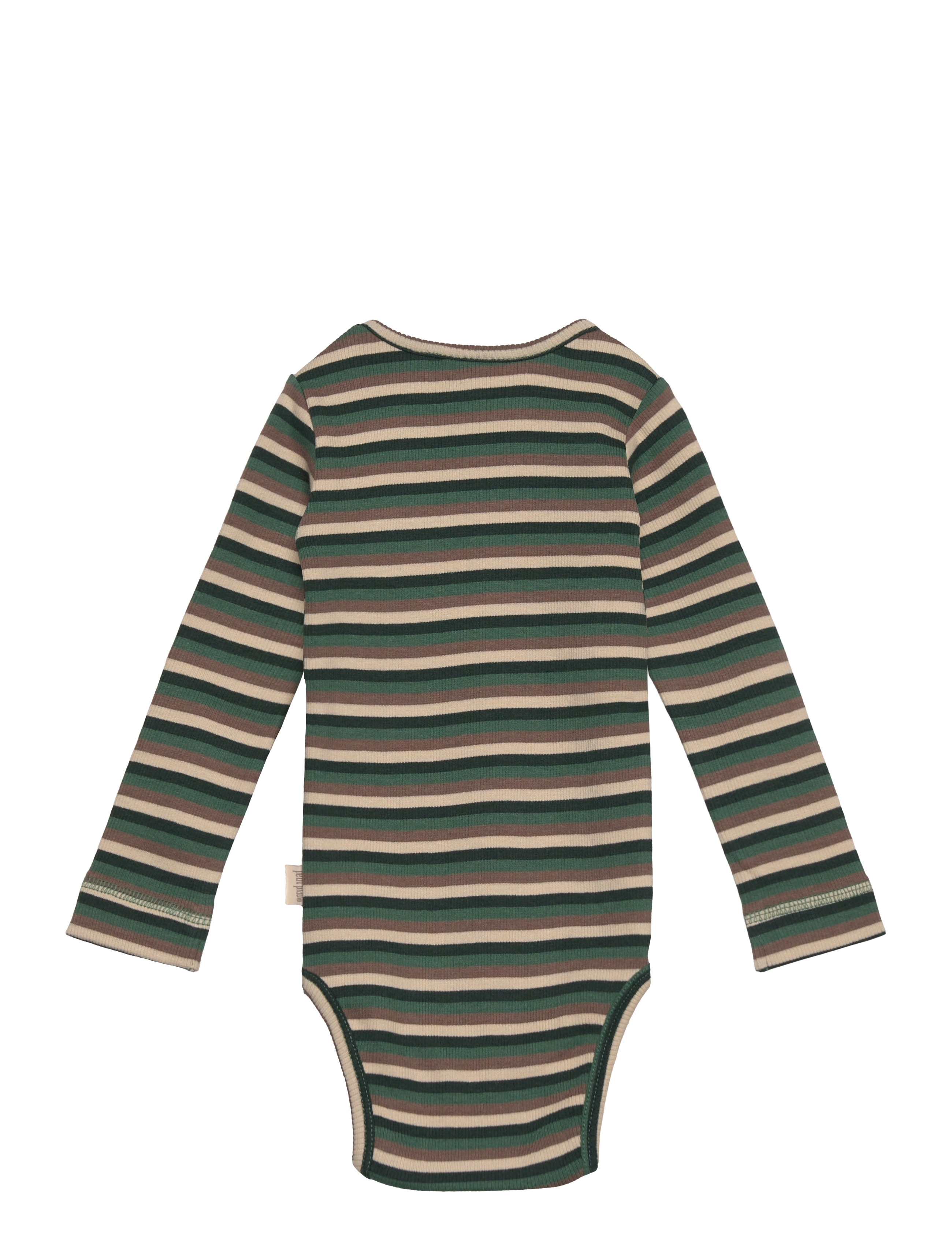 Petit Piao - Body L/S Modal Multi Striped - emerald green multi stripe - 1
