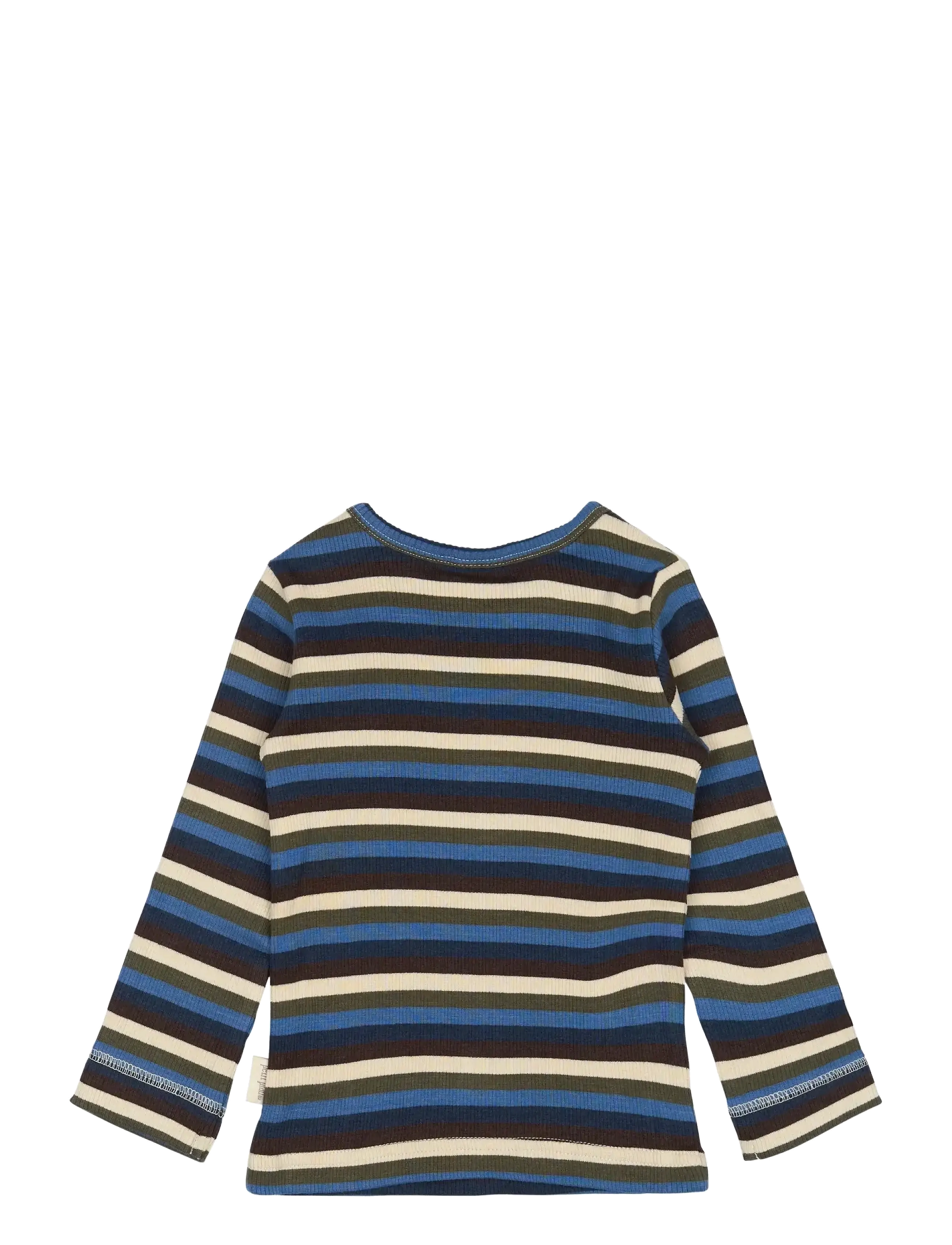 Petit Piao - T-shirt L/S Modal Multi Striped - true navy multistripe - 1