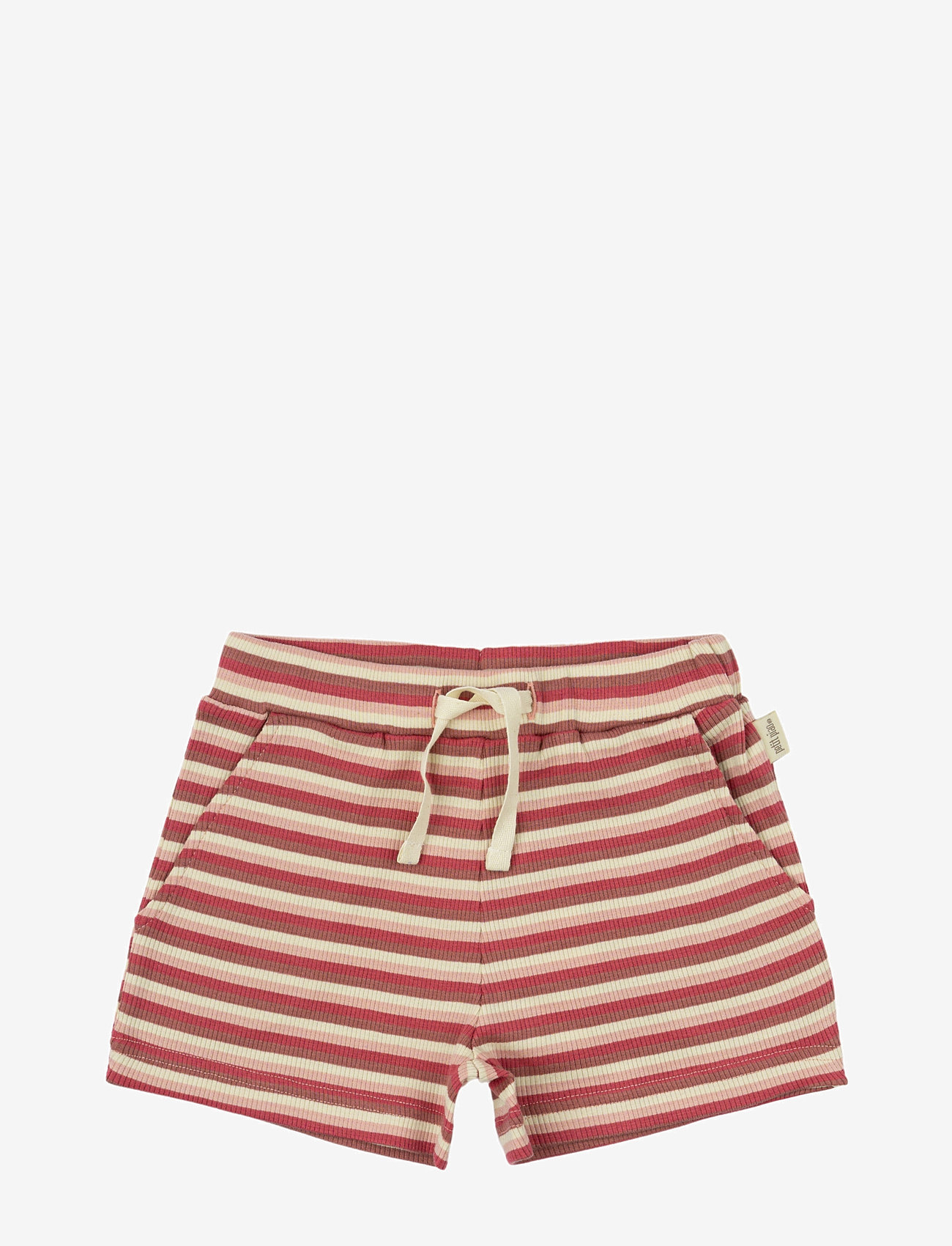 Petit Piao - Shorts Modal Multi Striped - mjukisshorts - light berry multi stripe - 0