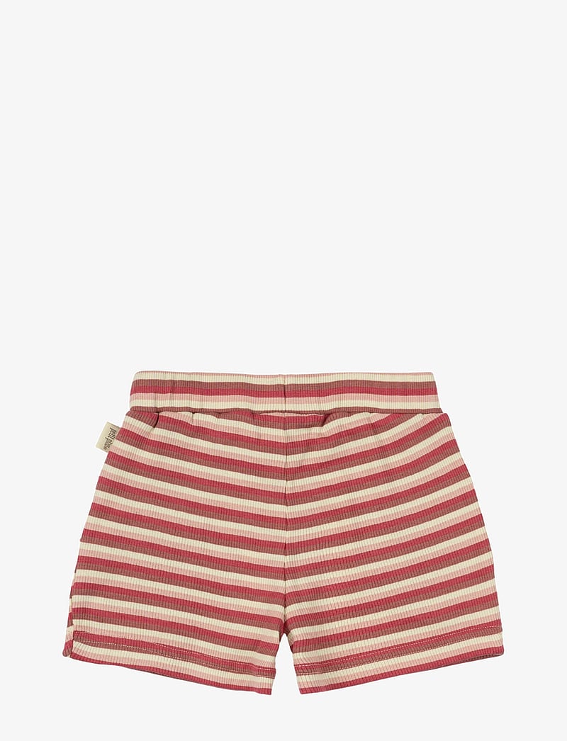 Petit Piao - Shorts Modal Multi Striped - lühikesed dressipüksid - light berry multi stripe - 1