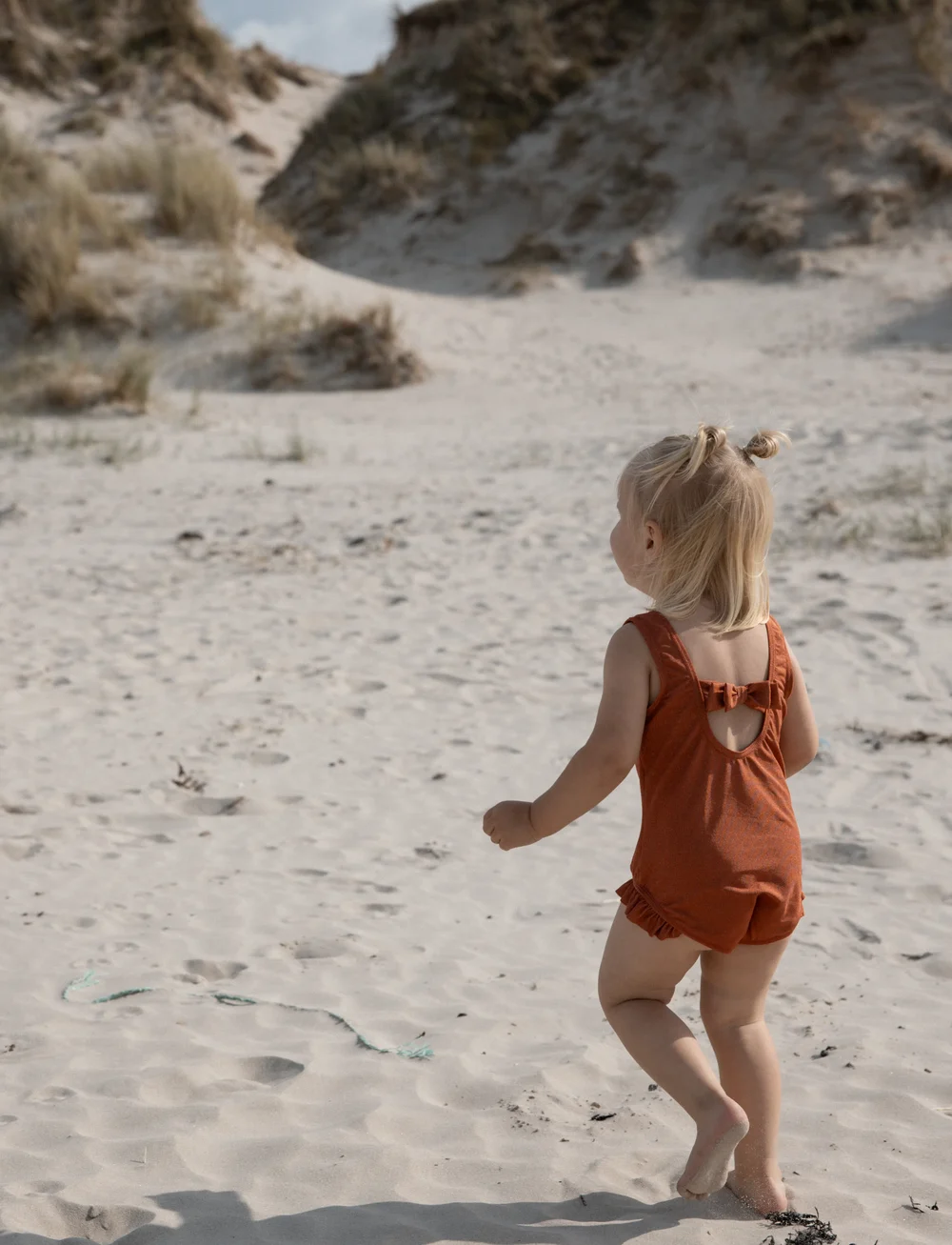 Petit Piao - Swimsuit Butterfly Printed - ujumistrikood - gold - 5