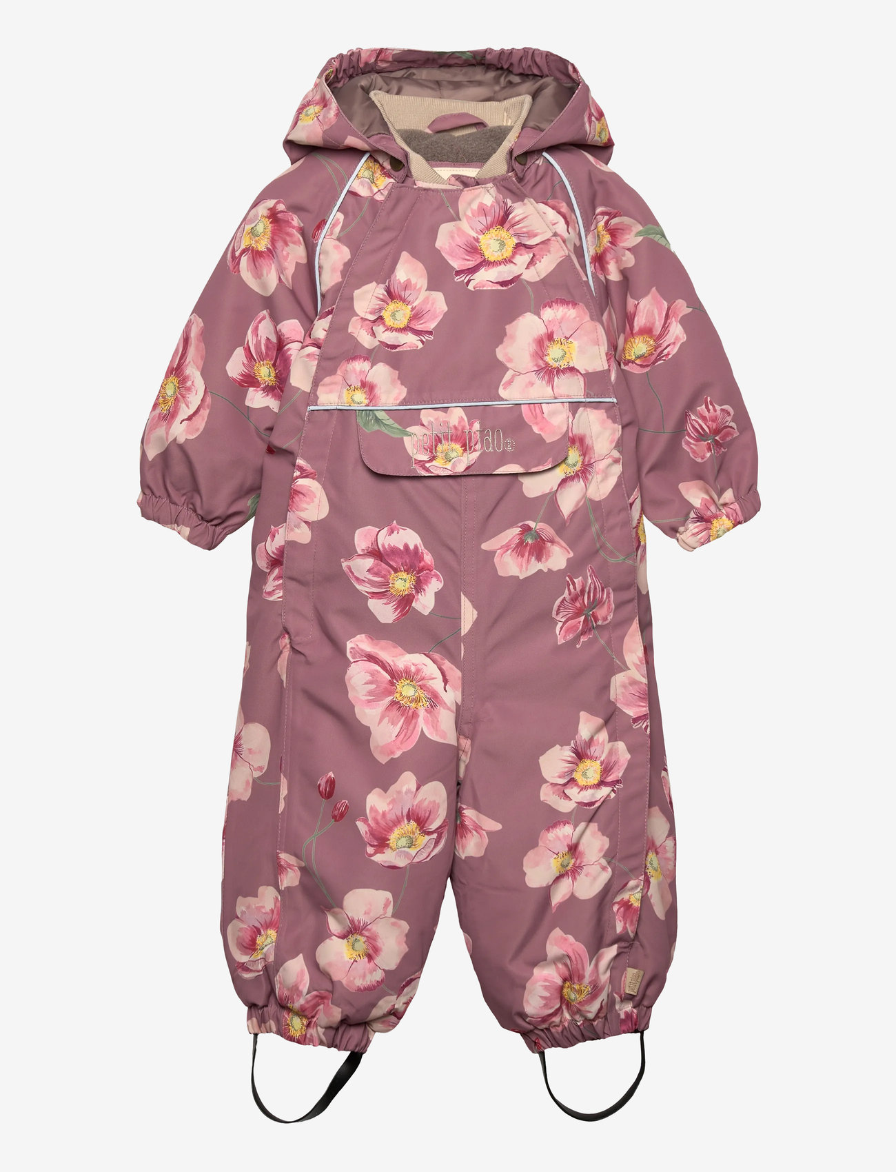 Petit Piao - PPDard Snowsuit - jacken & mäntel - autumn anemone aop - 0