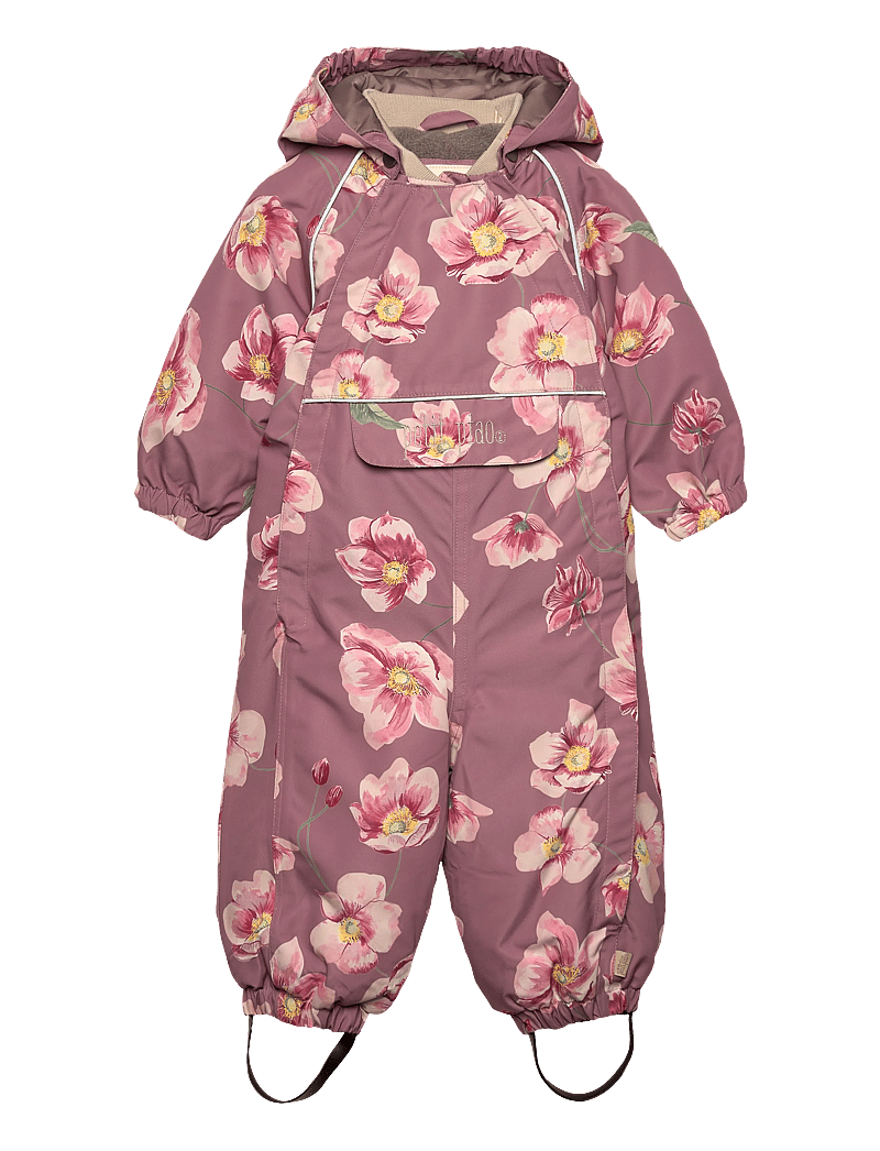 Petit Piao - PPDard Snowsuit - schneeanzug - autumn anemone aop - 0