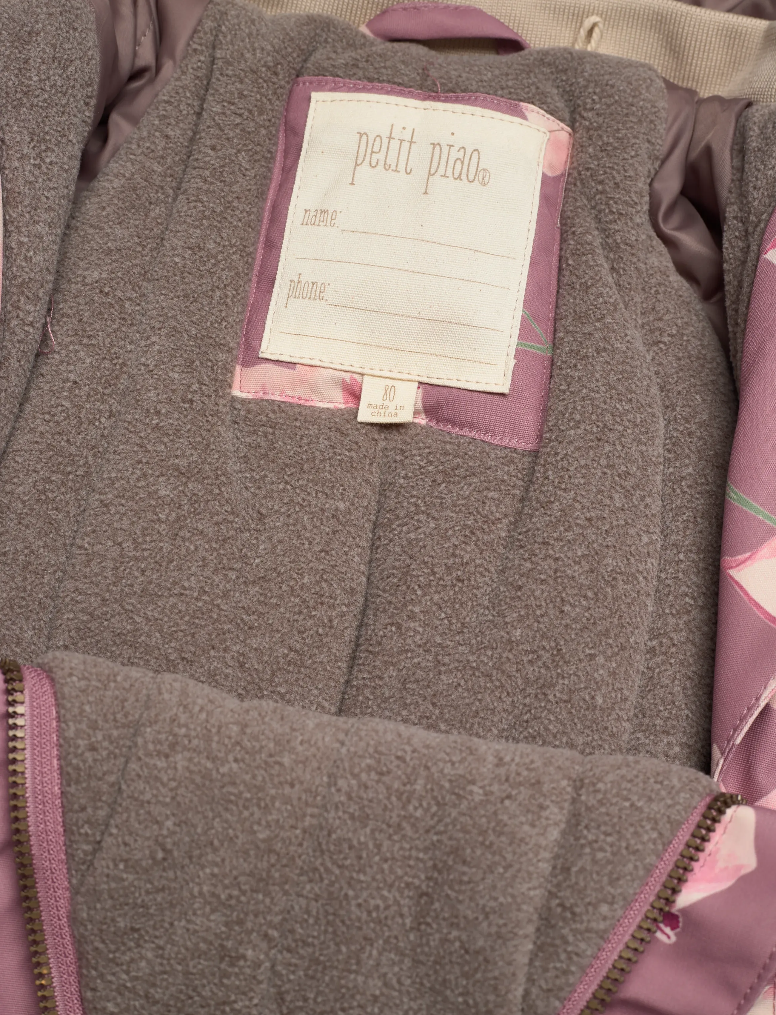 Petit Piao - PPDard Snowsuit - ziemas kombinezoni - autumn anemone aop - 2