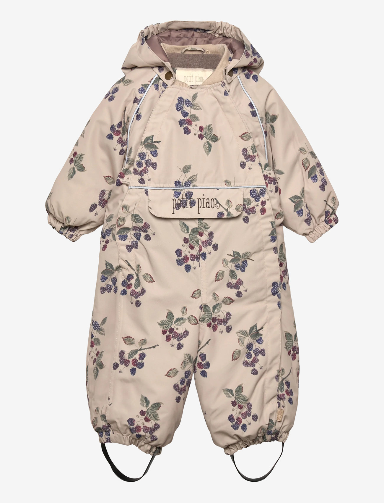 Petit Piao - PPDard Snowsuit - overtøj - blackberry aop - 0