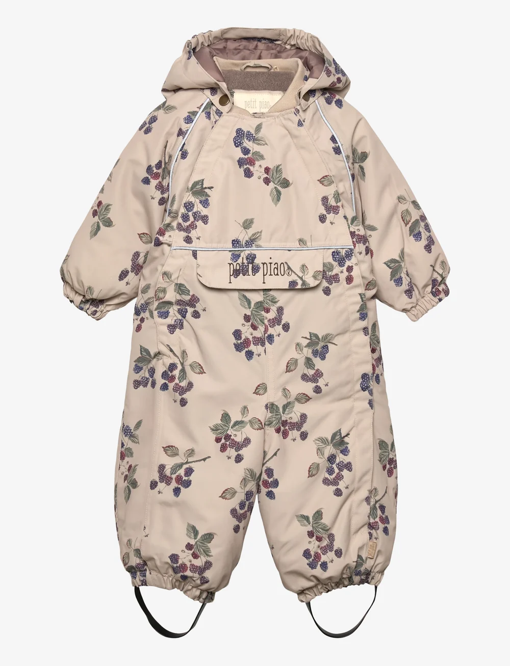 Petit Piao - PPDard Snowsuit - schneeanzug - blackberry aop - 0