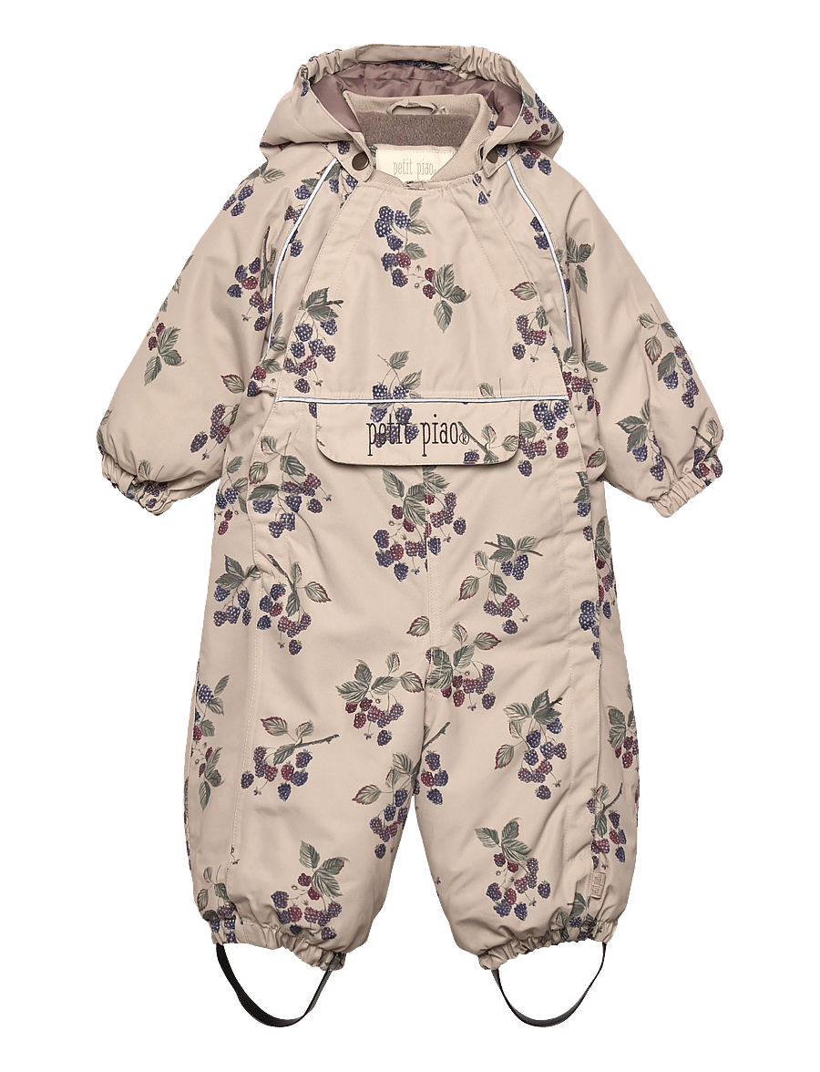 Petit Piao - PPDard Snowsuit - schneeanzug - blackberry aop - 0